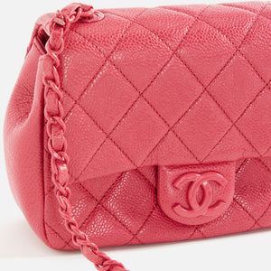 CHANEL Caviar Quilted CC Box Flap Beige 1296664