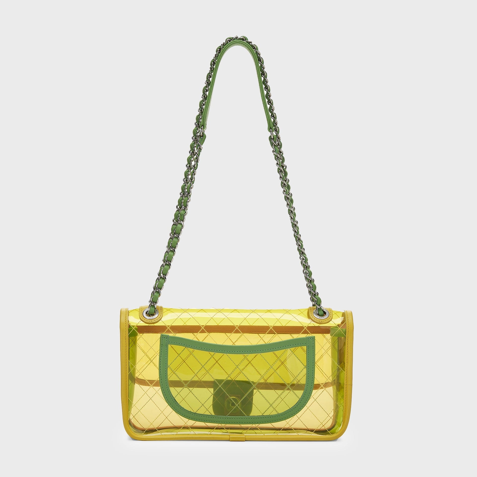 WGACA Chanel Quilted Vinyl Coco Splash Classic Flap Mini - Multi