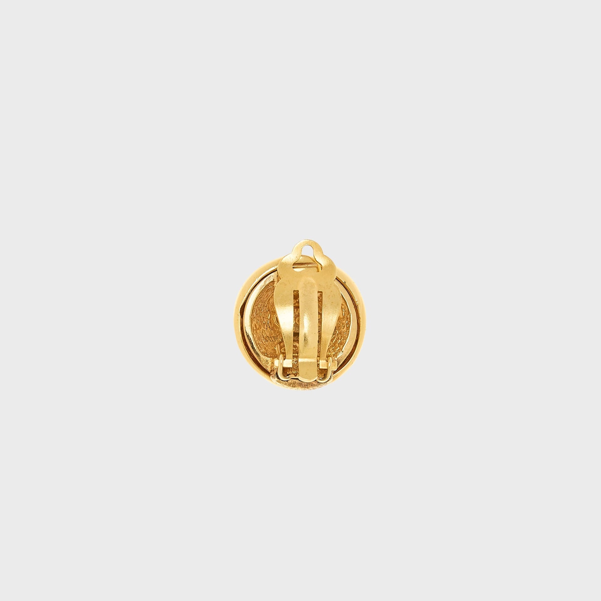 WGACA Chanel Round CC Earrings - Gold