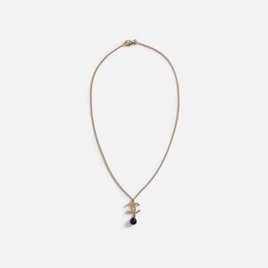 WGACA Chanel Dangle Necklace - Black
