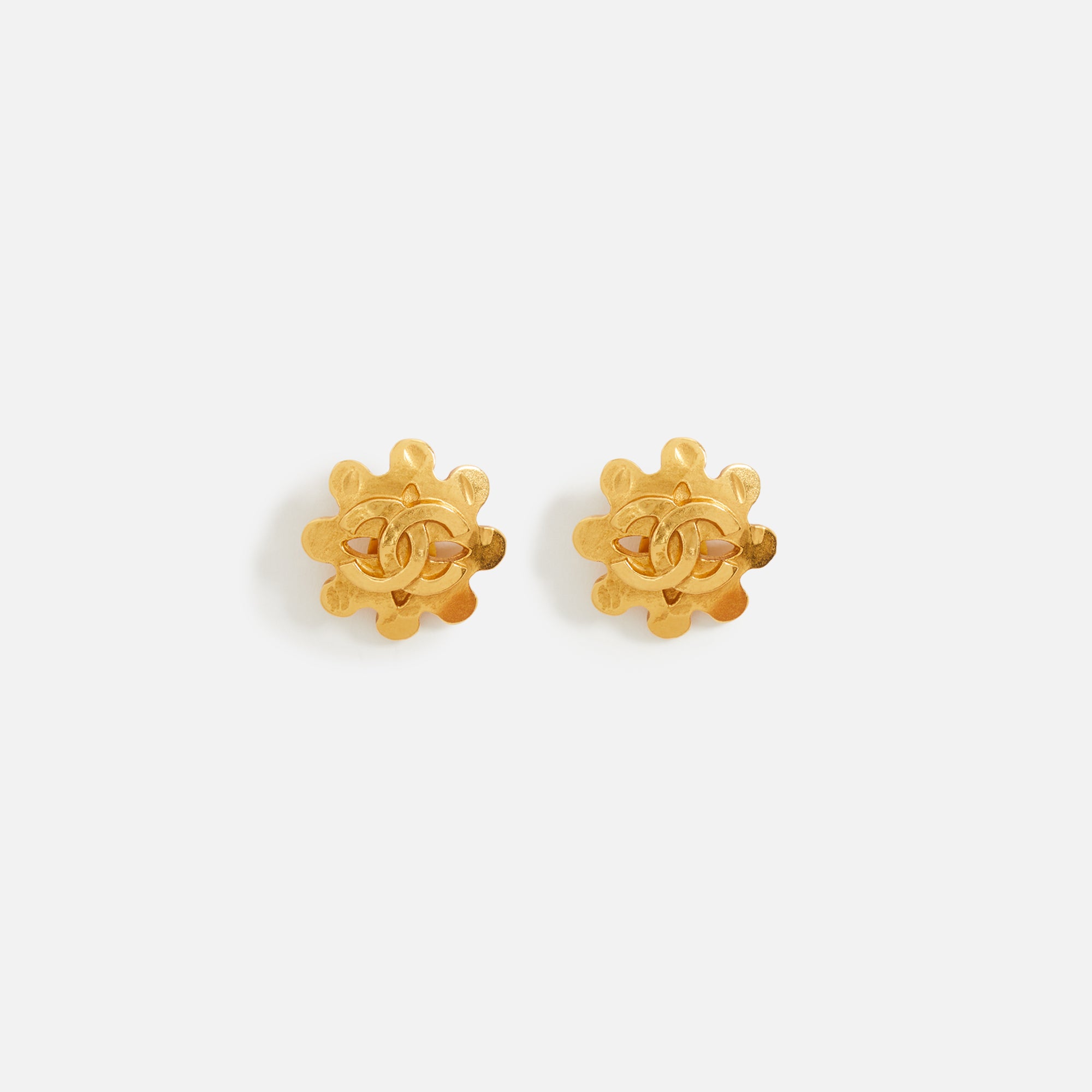 Squiggle Post Earrings, Small Gold Squiggle Stud Earrings