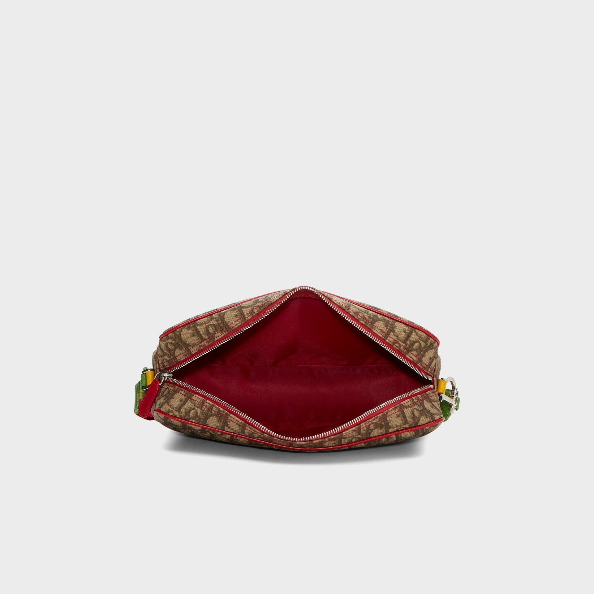 WGACA Dior Oblique Rasta Camera Bag - Brown