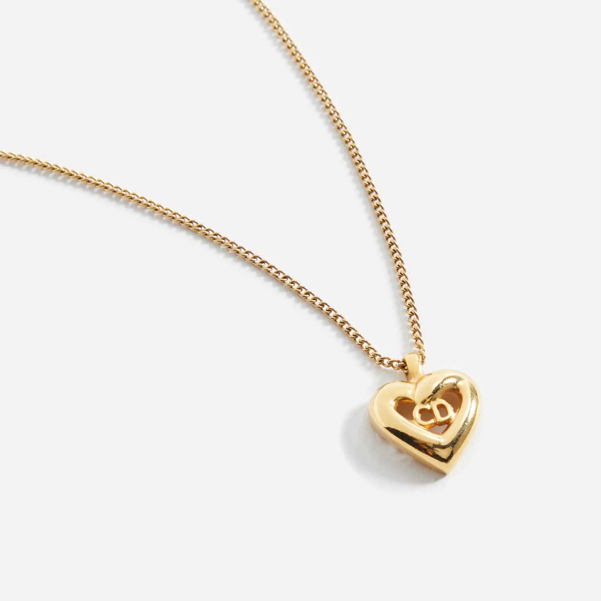 WGACA Cior CD in Heart Necklace - Gold