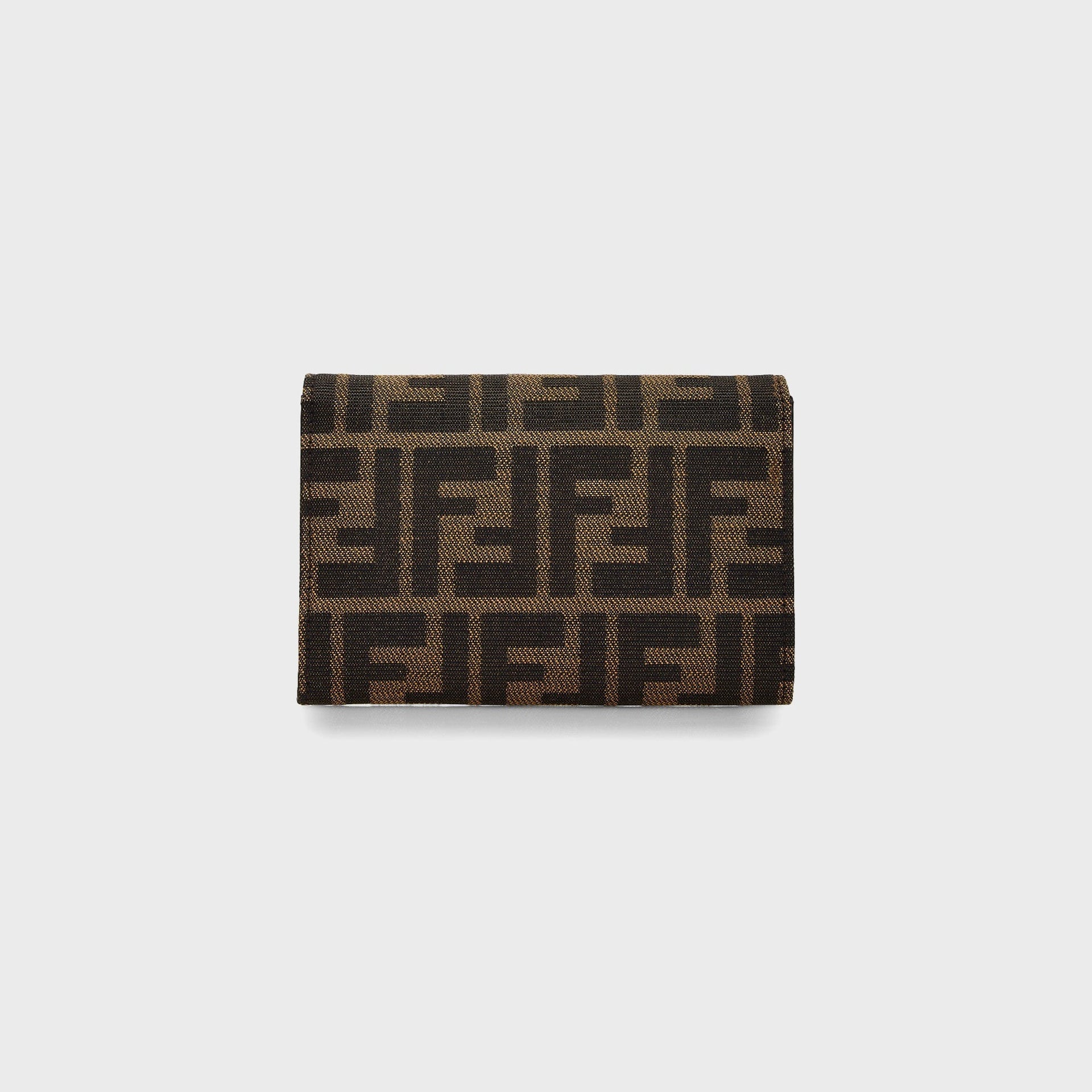 WGACA Fendi Zucca Compact Wallet - Brown