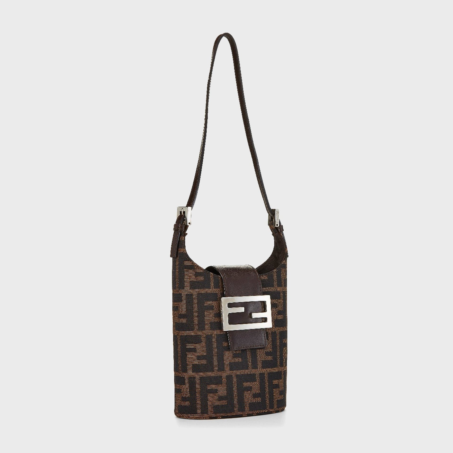 WGACA Fendi Zucca Bucket Mini Bag - Brown