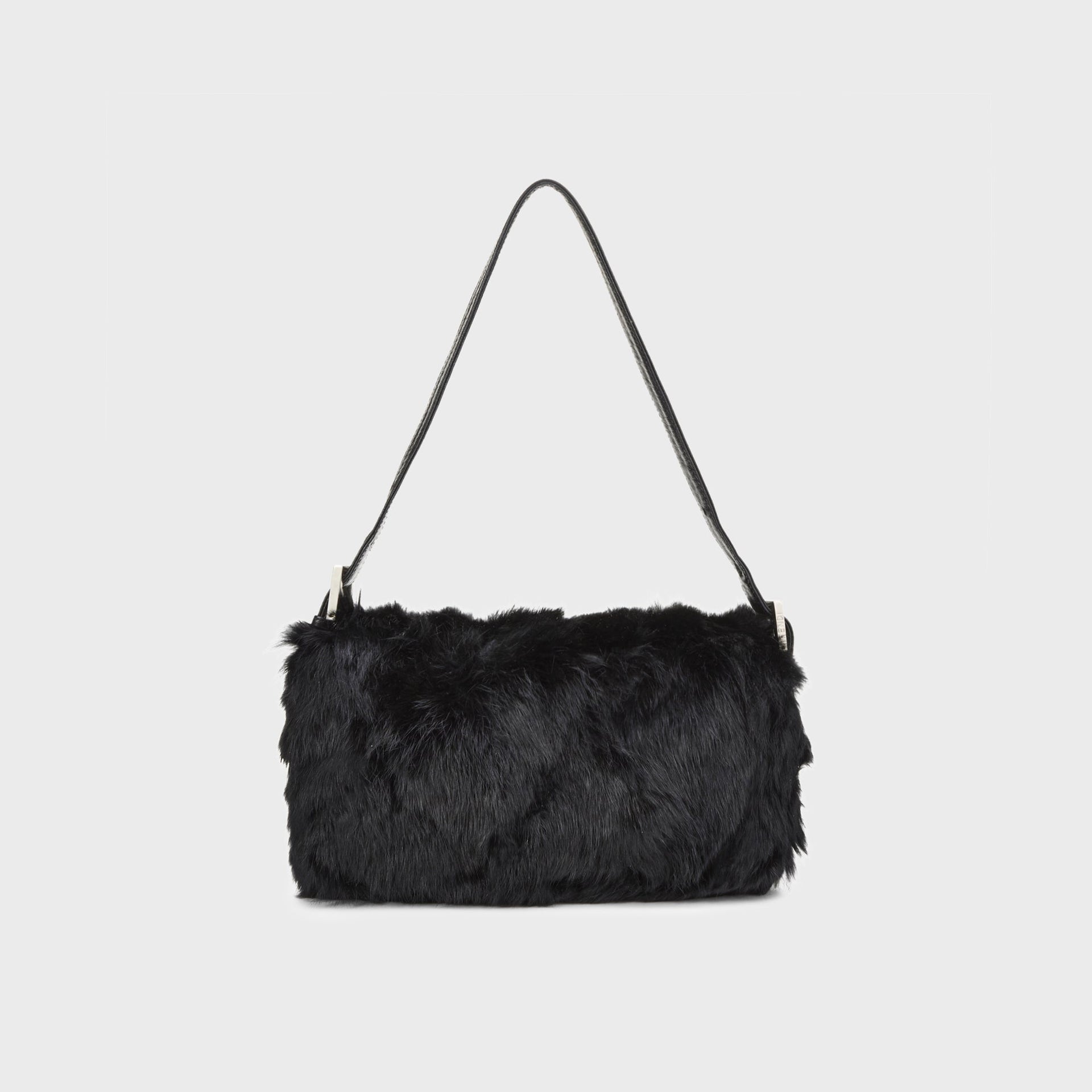 WGACA Fendi Fur Baguette - Black