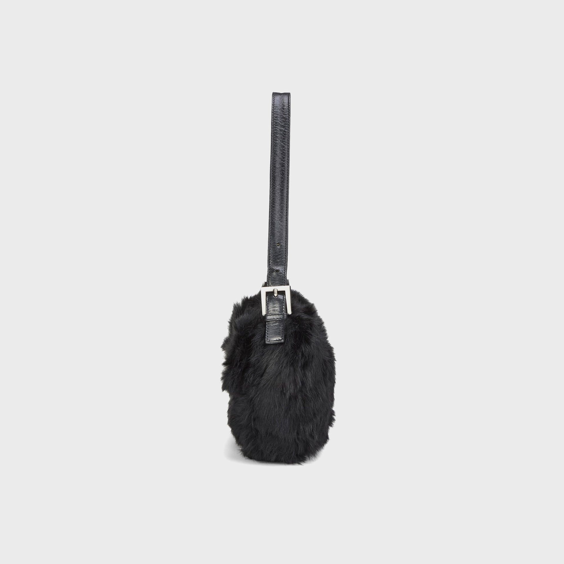 WGACA Fendi Fur Baguette - Black