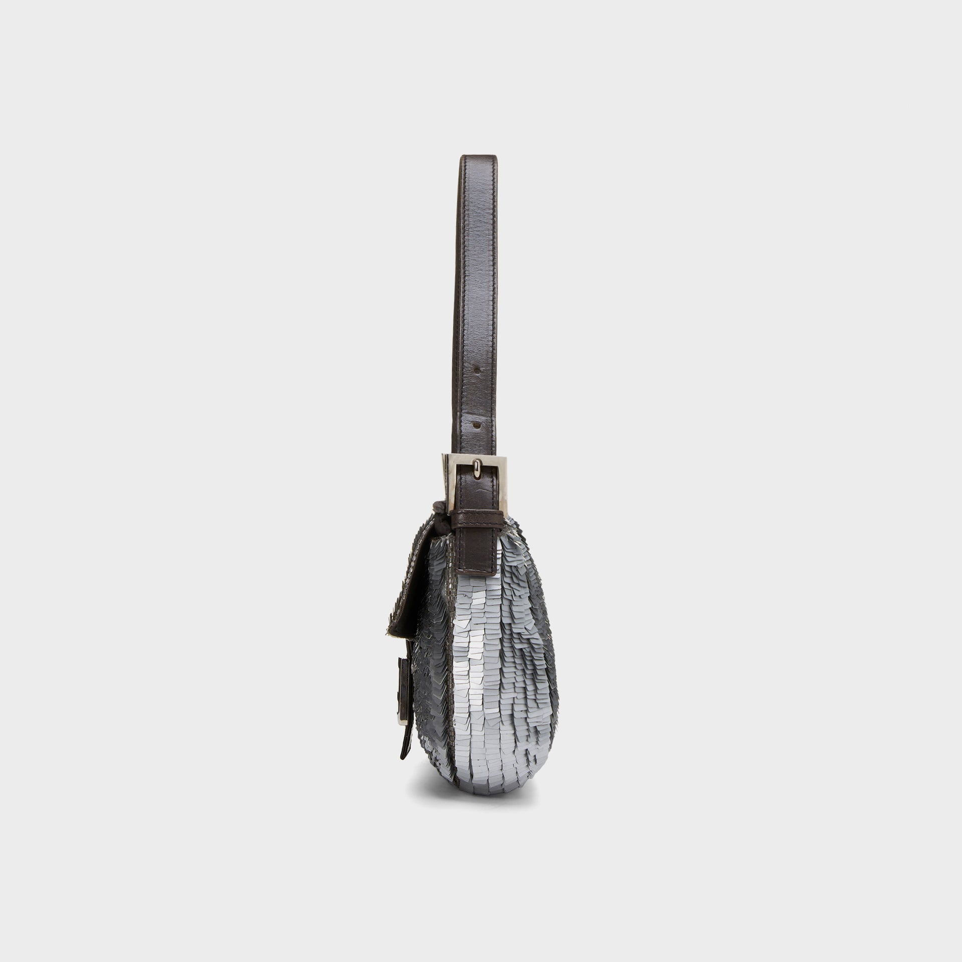 WGACA Fendi Silver Sequin Baguette - Sequin