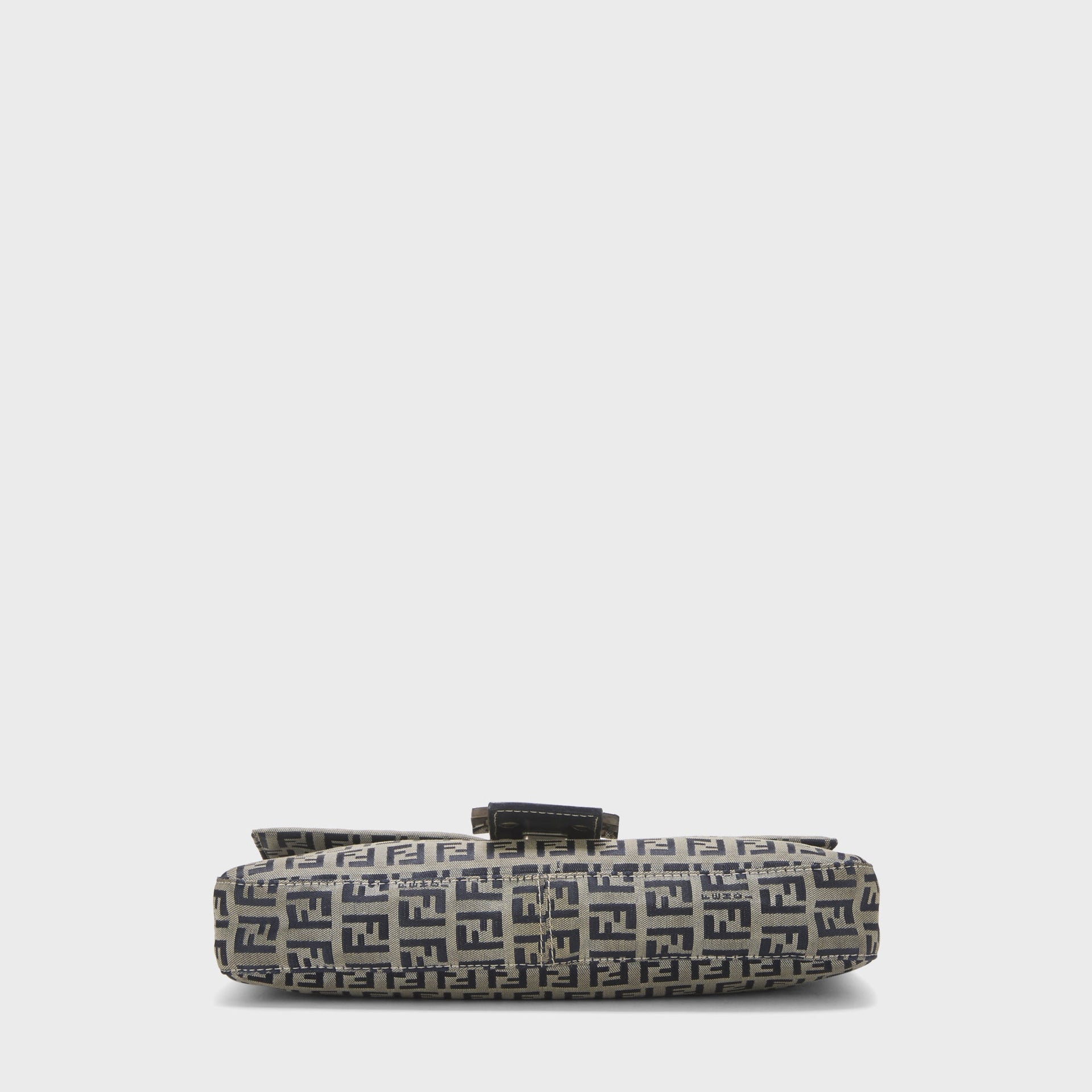 WGACA Fendi Zucchino FF Baguette Shoulder Bag - Navy