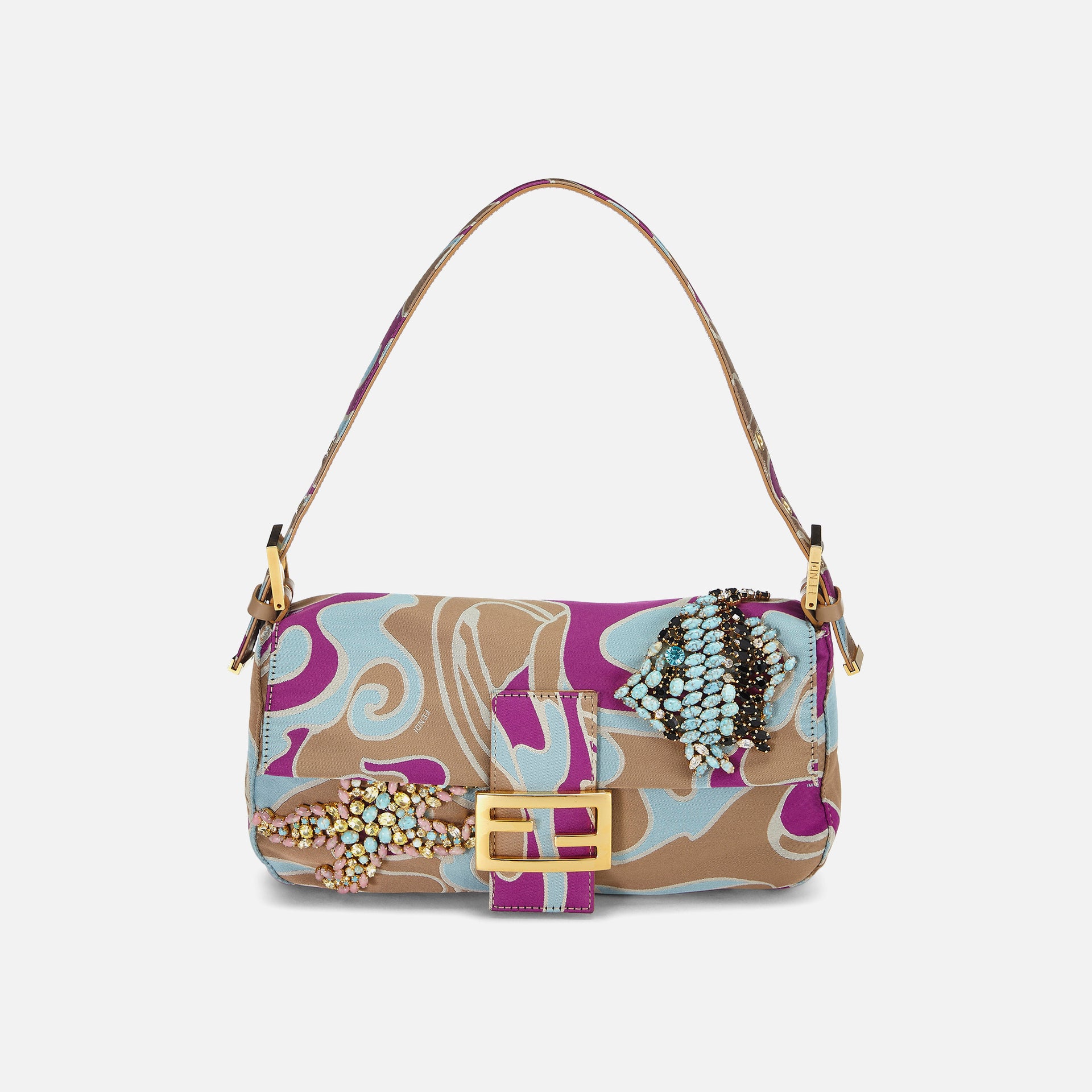 WGACA Fendi Multi Beaded Baguette - Multi