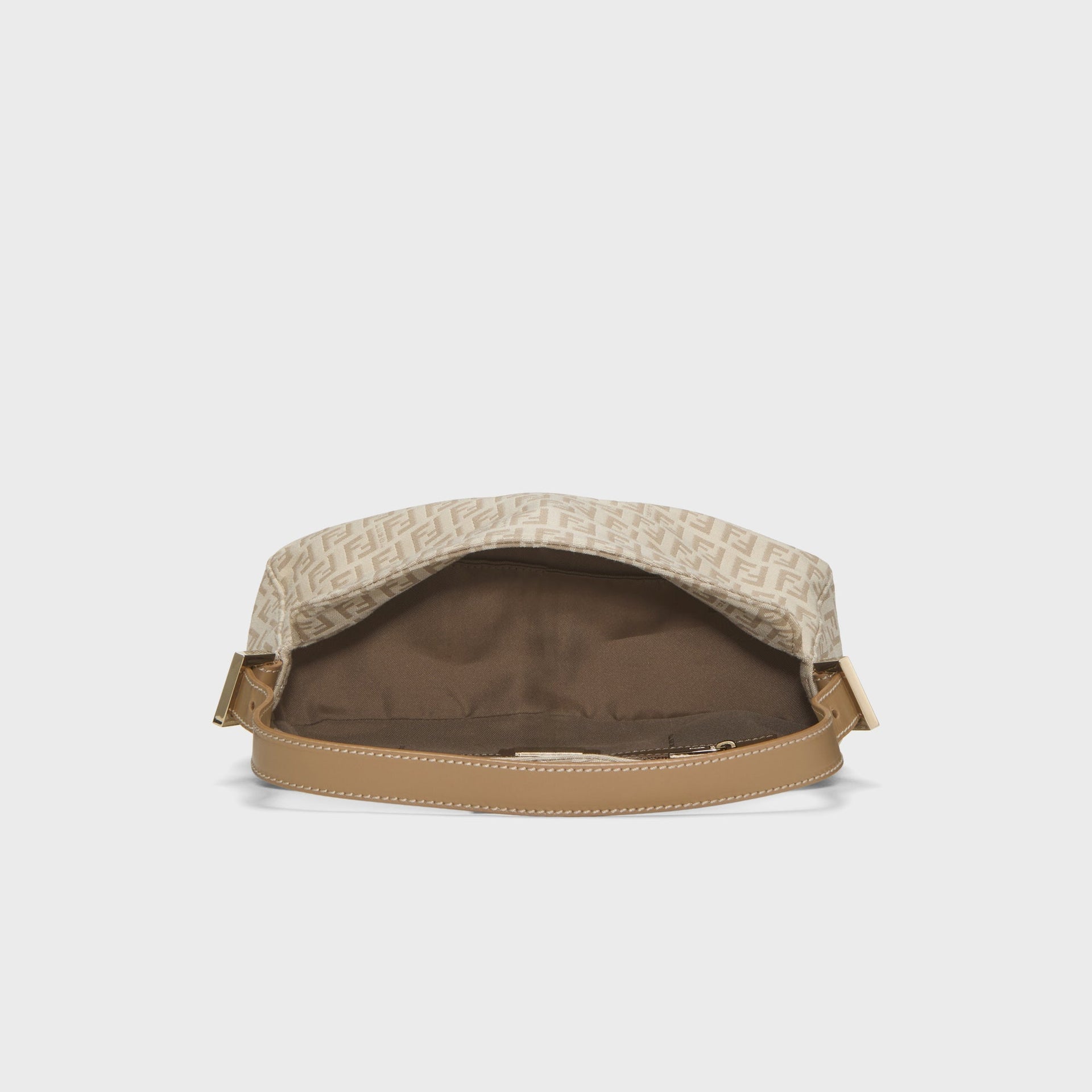WGACA Fendi Zucchino Shoulder Bag - Beige