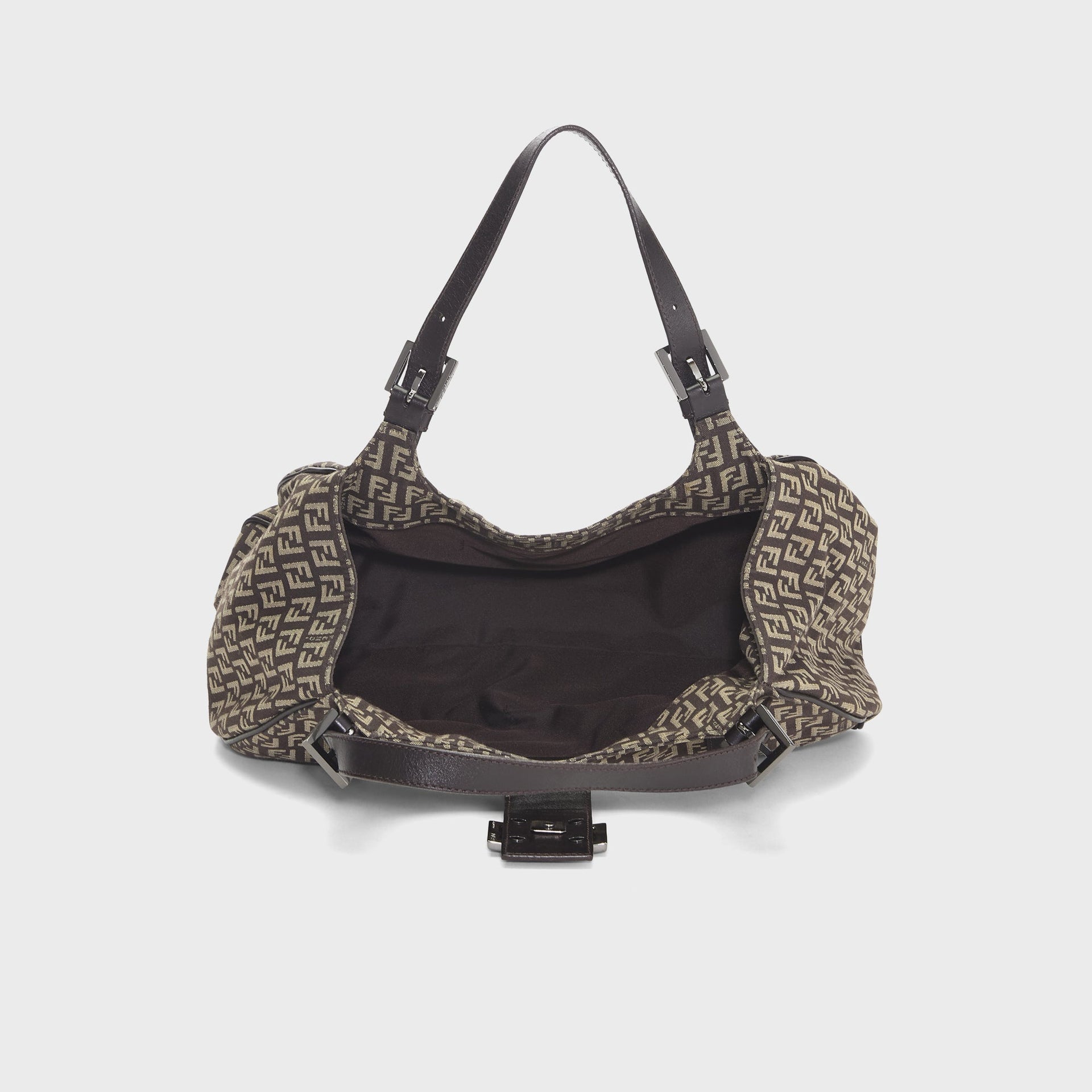 WGACA Fendi Zucchino Borsa Sporty Shoulder Bag - Brown