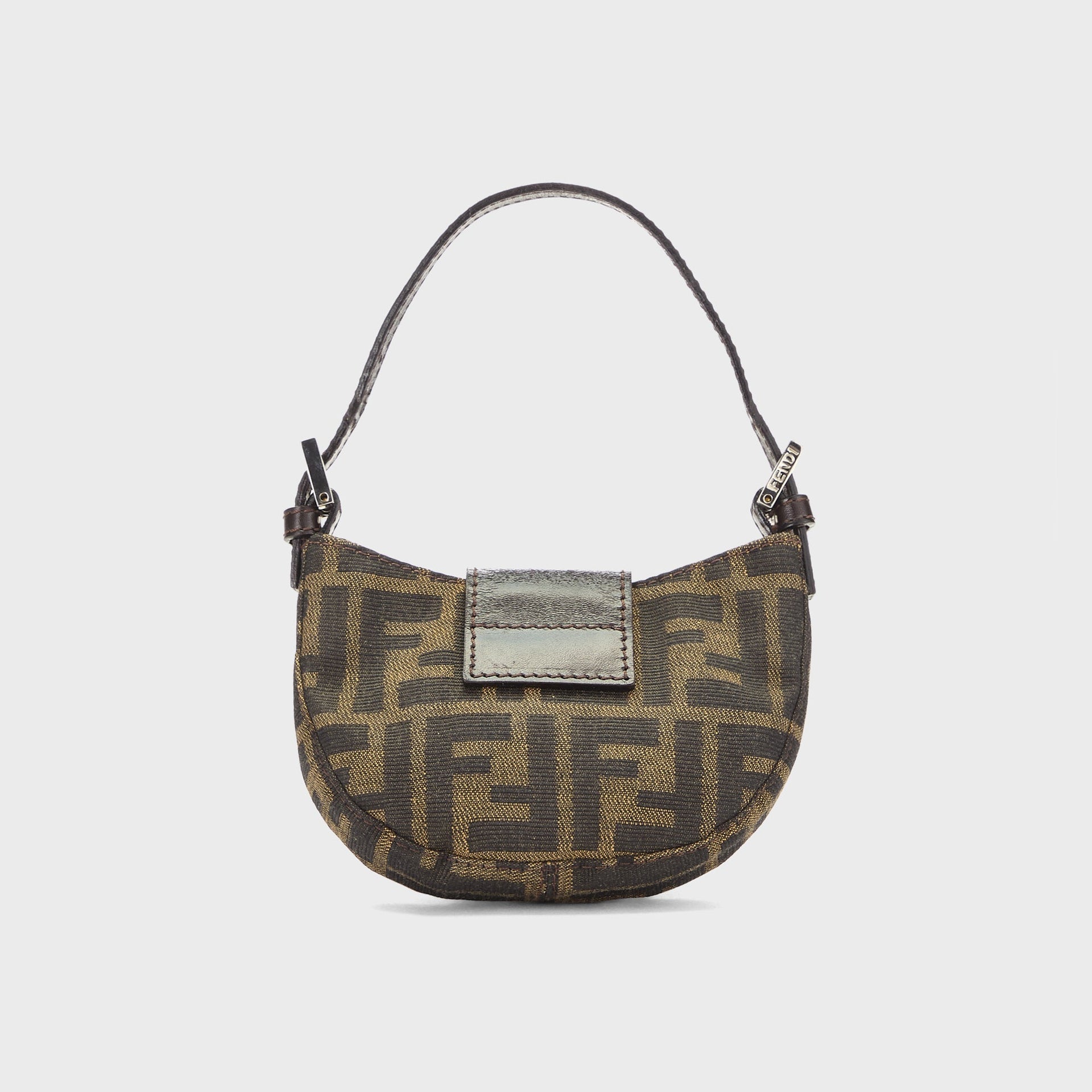 WGACA Fendi Zucca Croissant Mini Bag - Brown