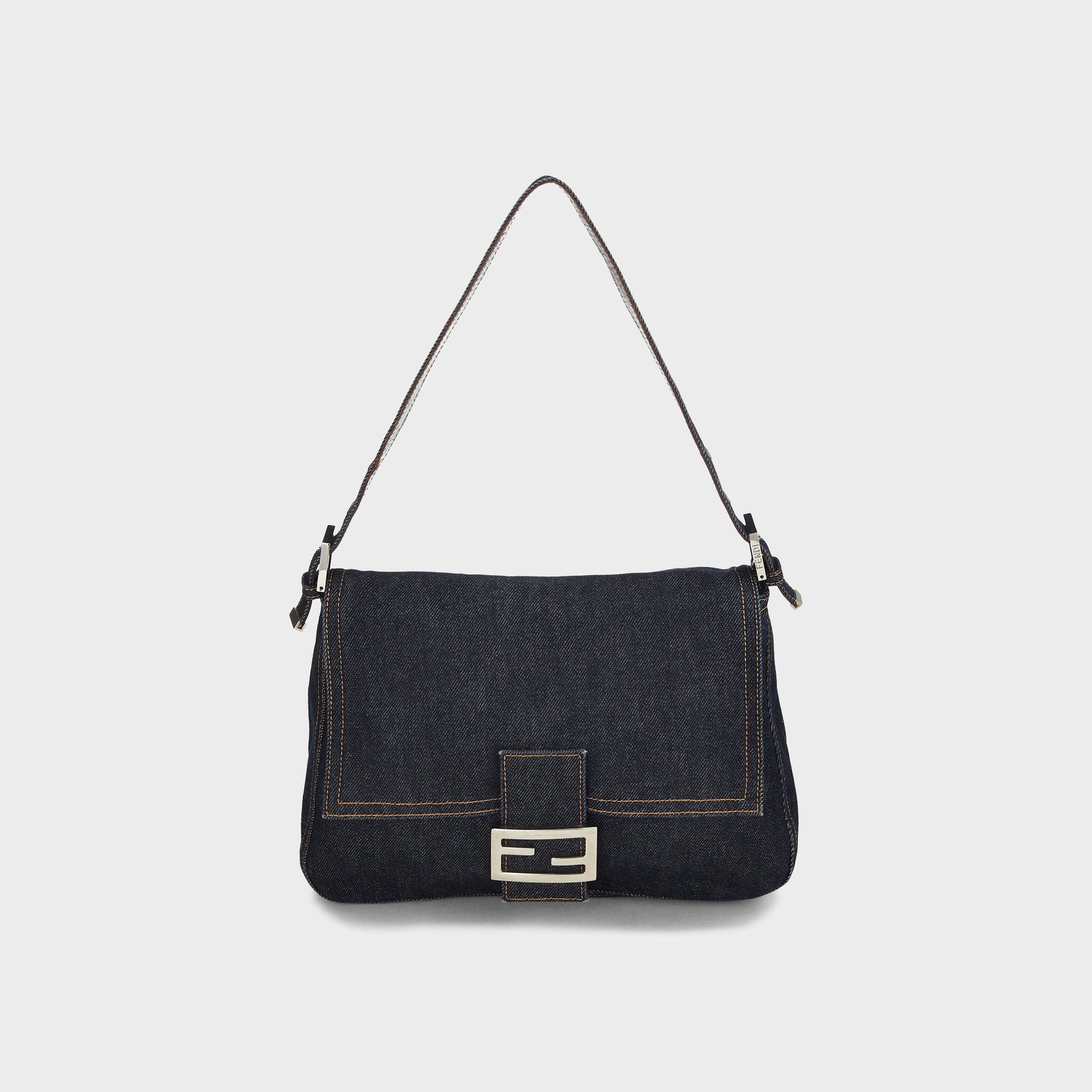 WGACA Fendi Denim Mama Baguette - Blue