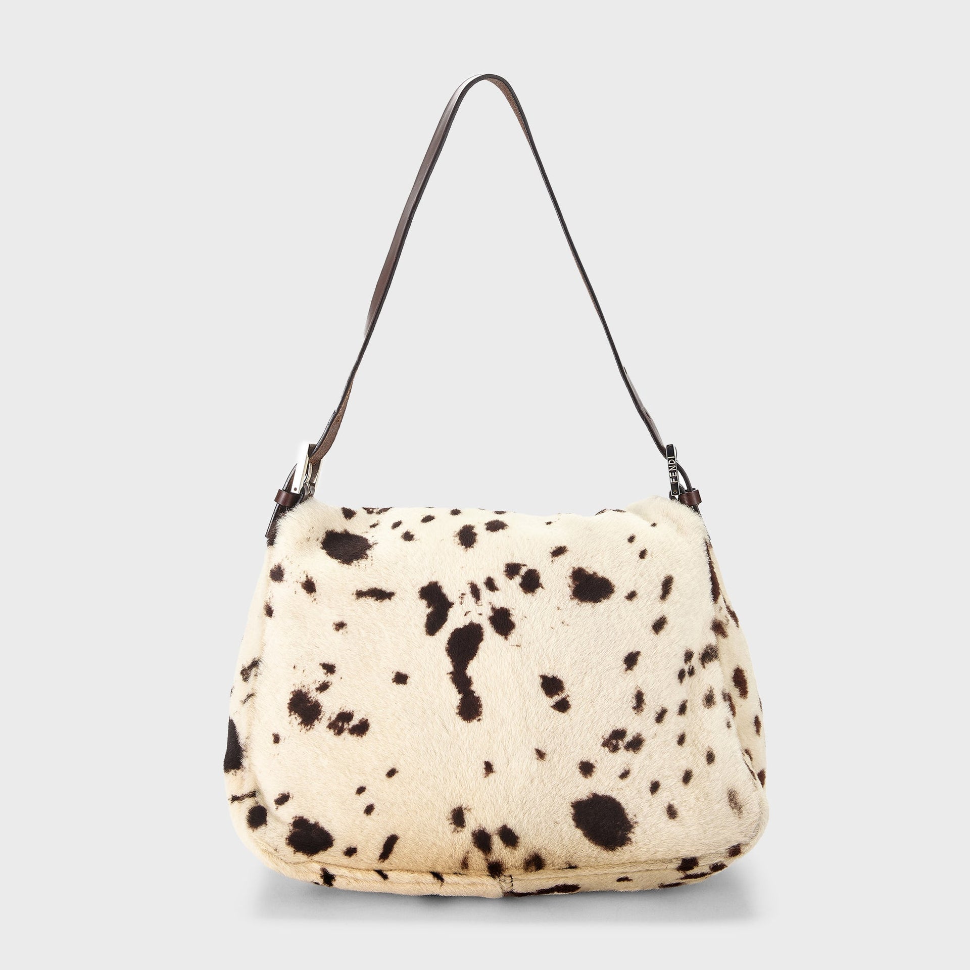WGACA Fendi Cow Print Mamma Baguette - Ivory