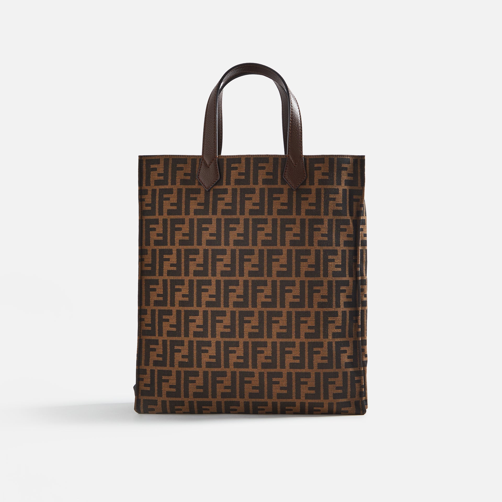 WGACA Fendi Zucca Vertical Tote - Brown