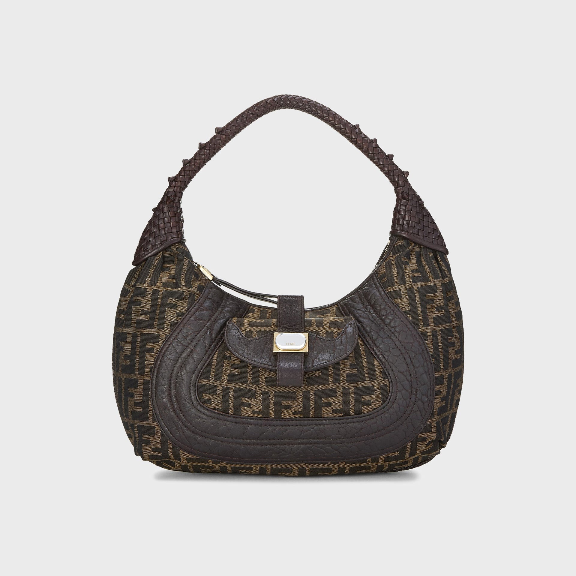 WGACA Fendi Zucca Spy Hobo - Brown