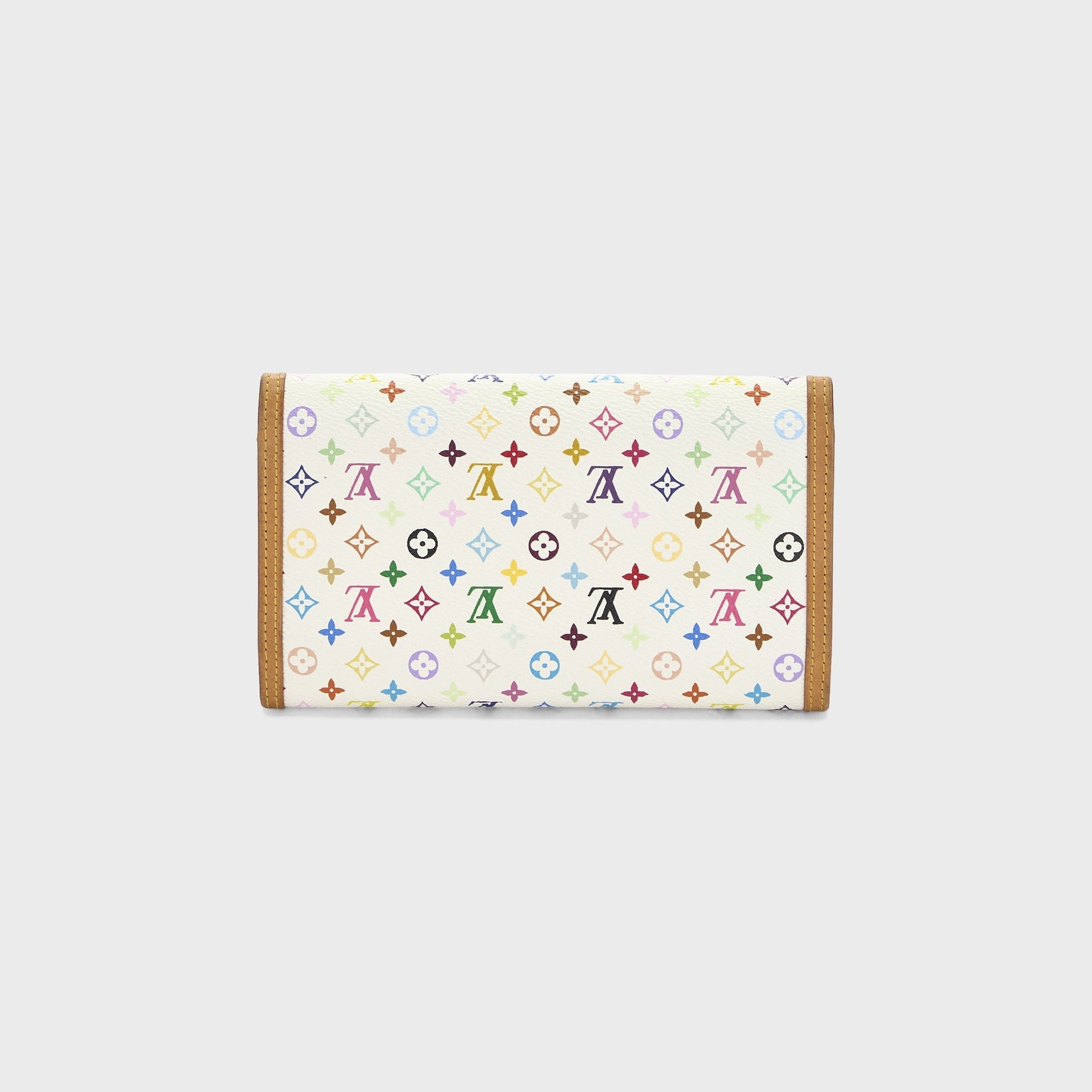 WGACA Louis Vuitton x Takashi Murakami International Wallet - White