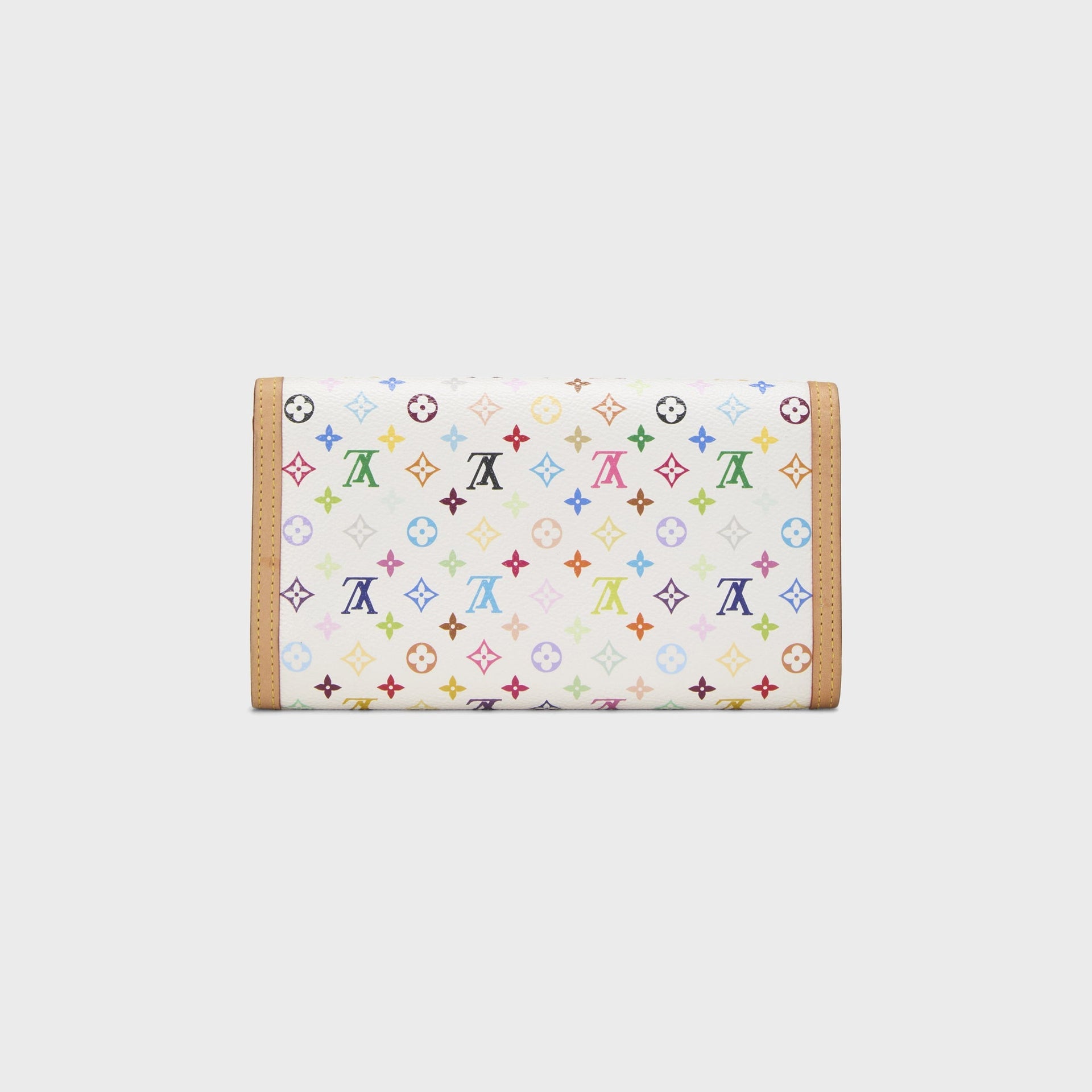WGACA Louis Vuitton x Takashi Murakami International Wallet - White / Multi