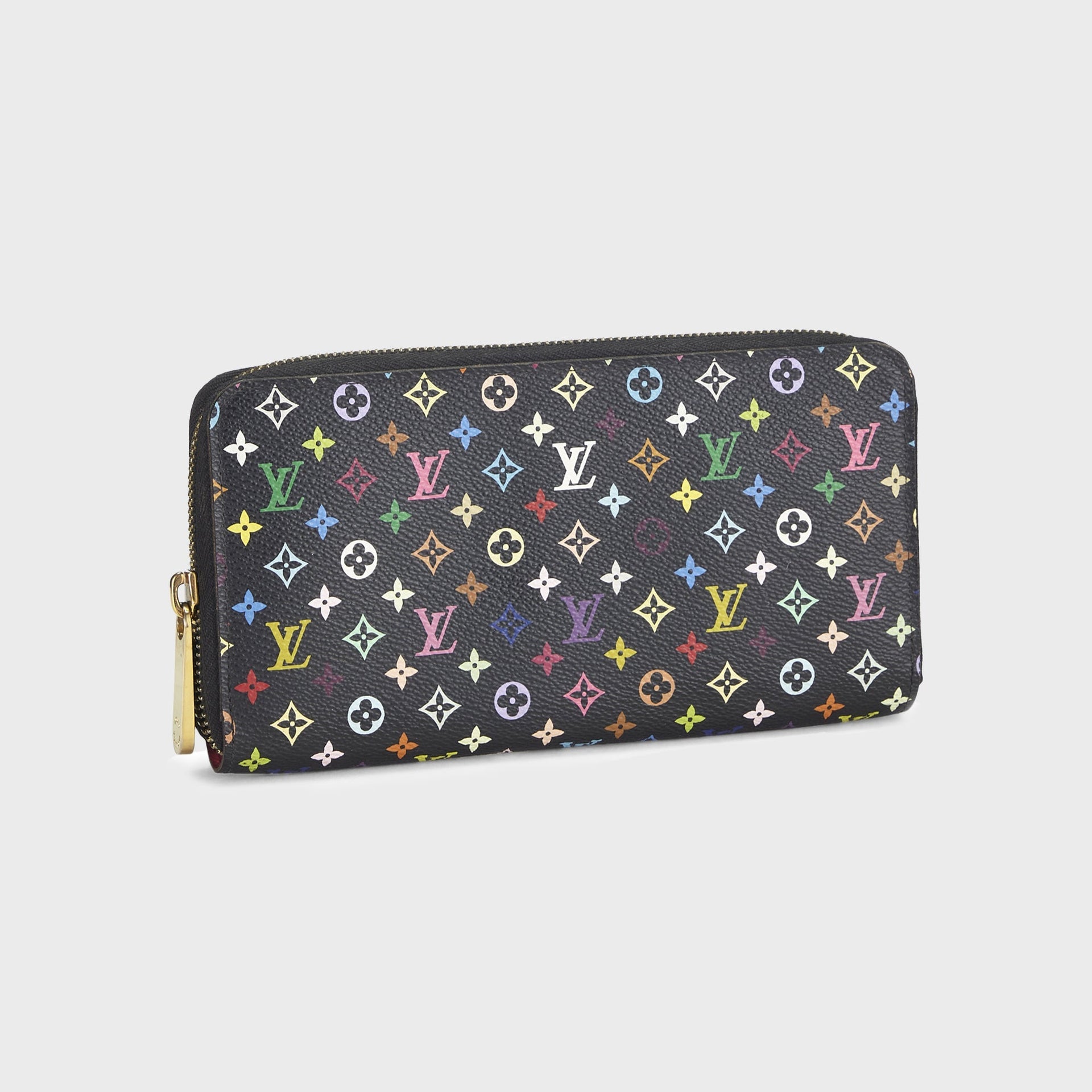 WGACA Louis Vuitton Multicolor Zippy Wallet - Black