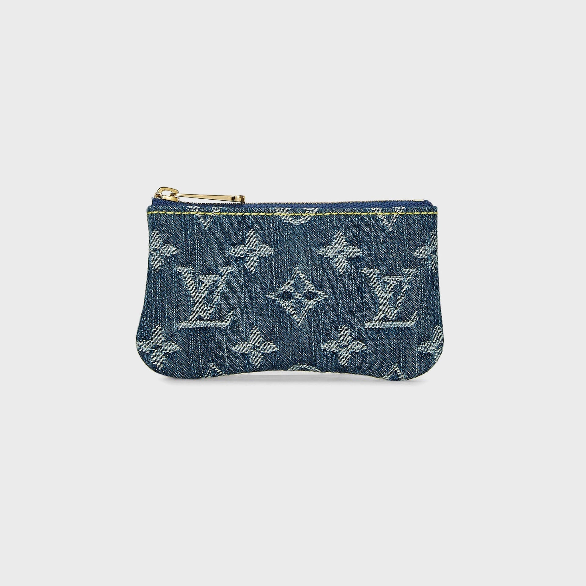 WGACA Louis Vuitton Denim Pochette Cles Wallet - Blue