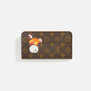 WGACA Louis Vuitton x Takashi Murakami Panda Porte Monnaie Zipper Wallet - Brown