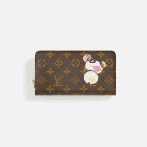 WGACA Louis Vuitton x Takashi Murakami Panda Porte Monnaie Zipper Wallet - Brown