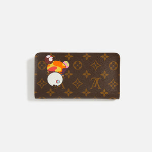 WGACA Louis Vuitton Murakami Panda Porte Monnaie Zipper Wallet - Brown
