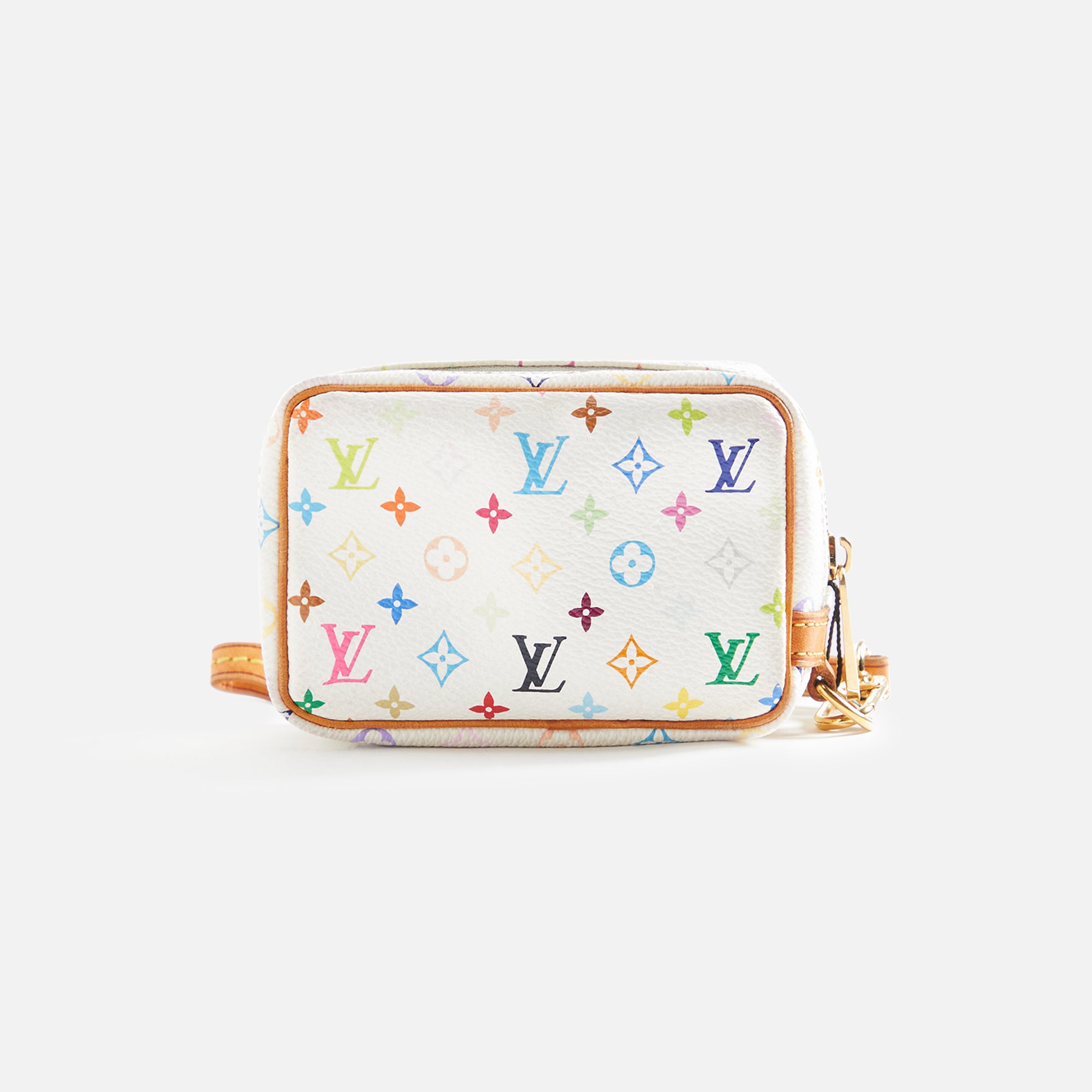  WHAT GOES AROUND COMES AROUND Women's Pre-Loved Louis Vuitton  White Multi Wapity Case, White, One Size : Luxury Stores