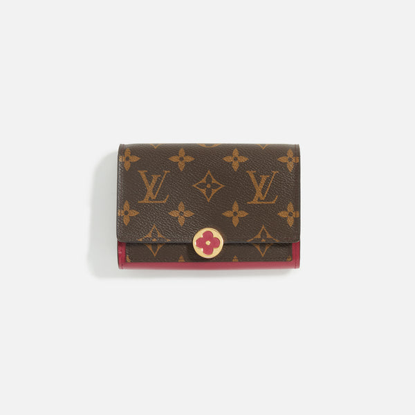 Flore leather wallet Louis Vuitton Brown in Leather - 22150991