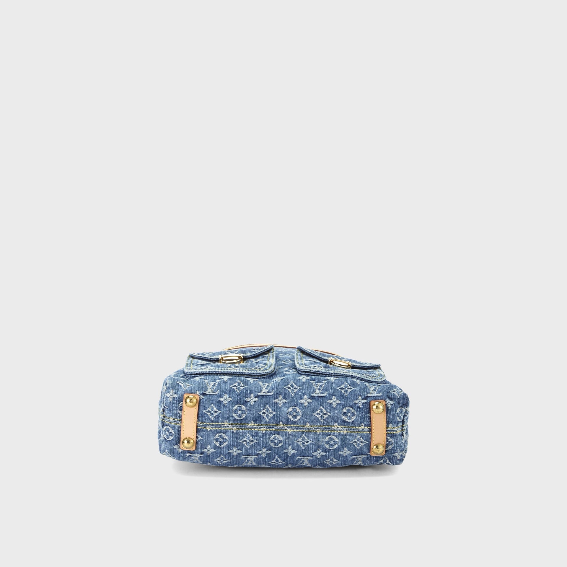 WGACA Louis Vuitton Denim Baggy GM Bag - Blue