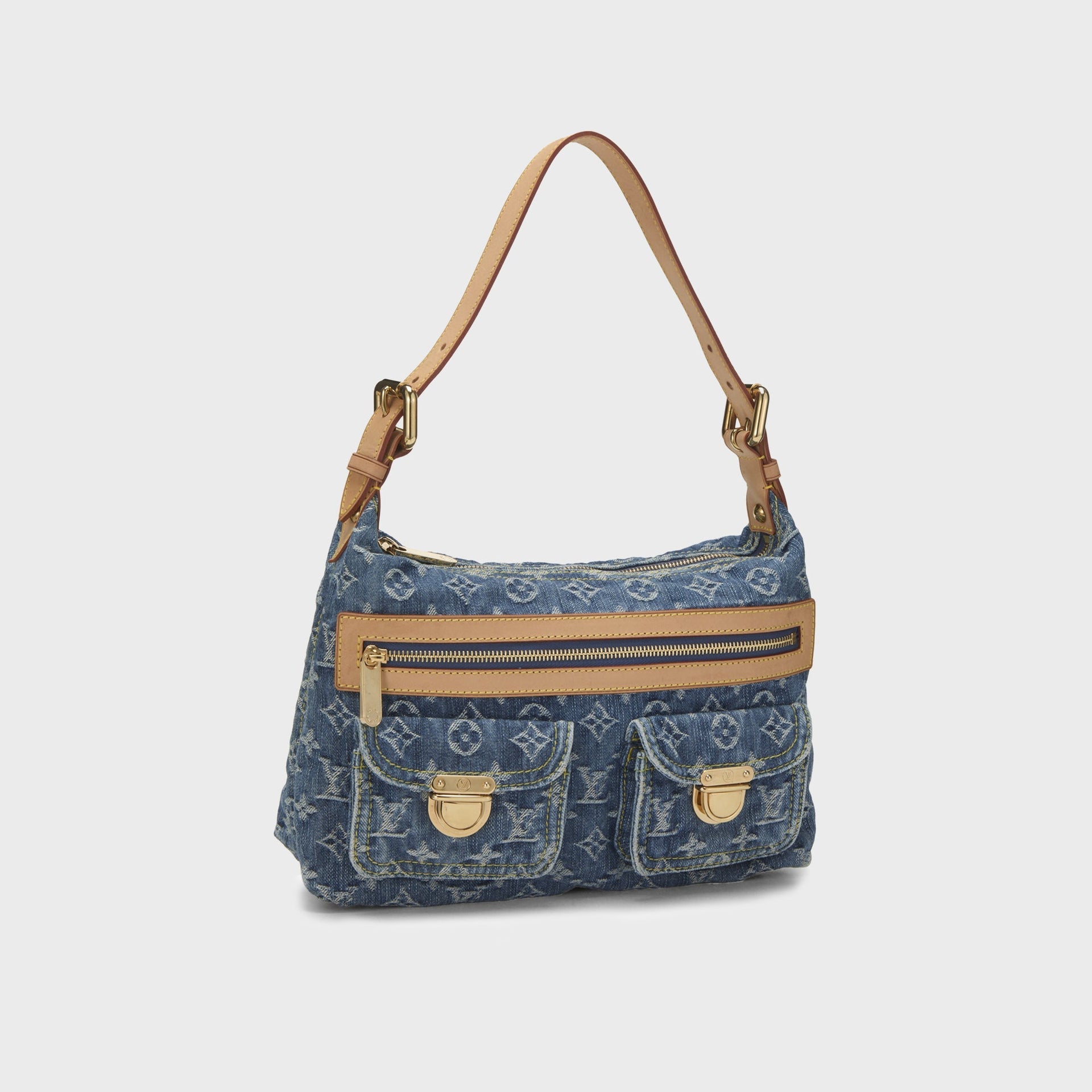 WGACA Louis Vuitton Monogram Baggy PM Shoulder Bag - Denim