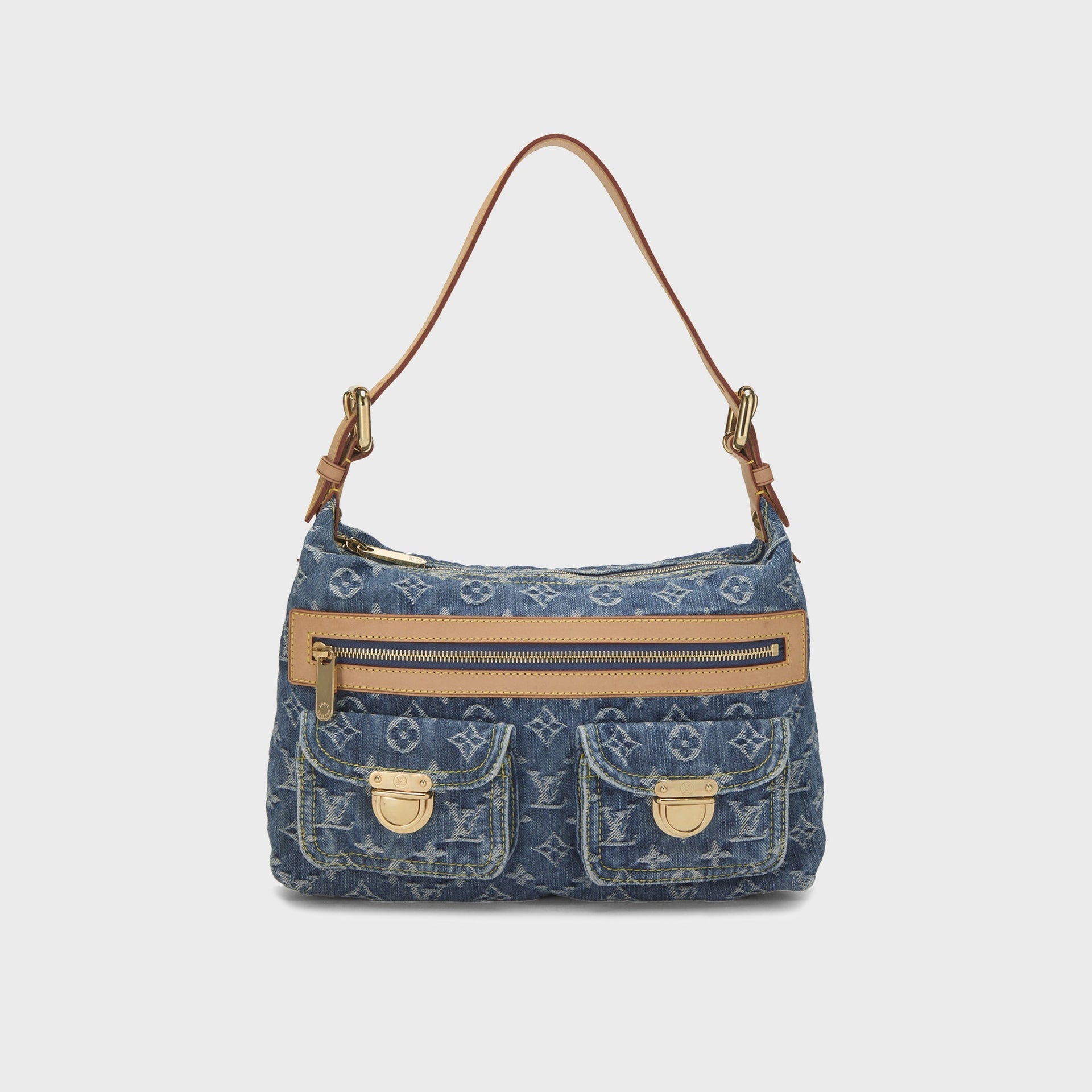 WGACA Louis Vuitton Monogram Baggy PM Shoulder Bag - Denim