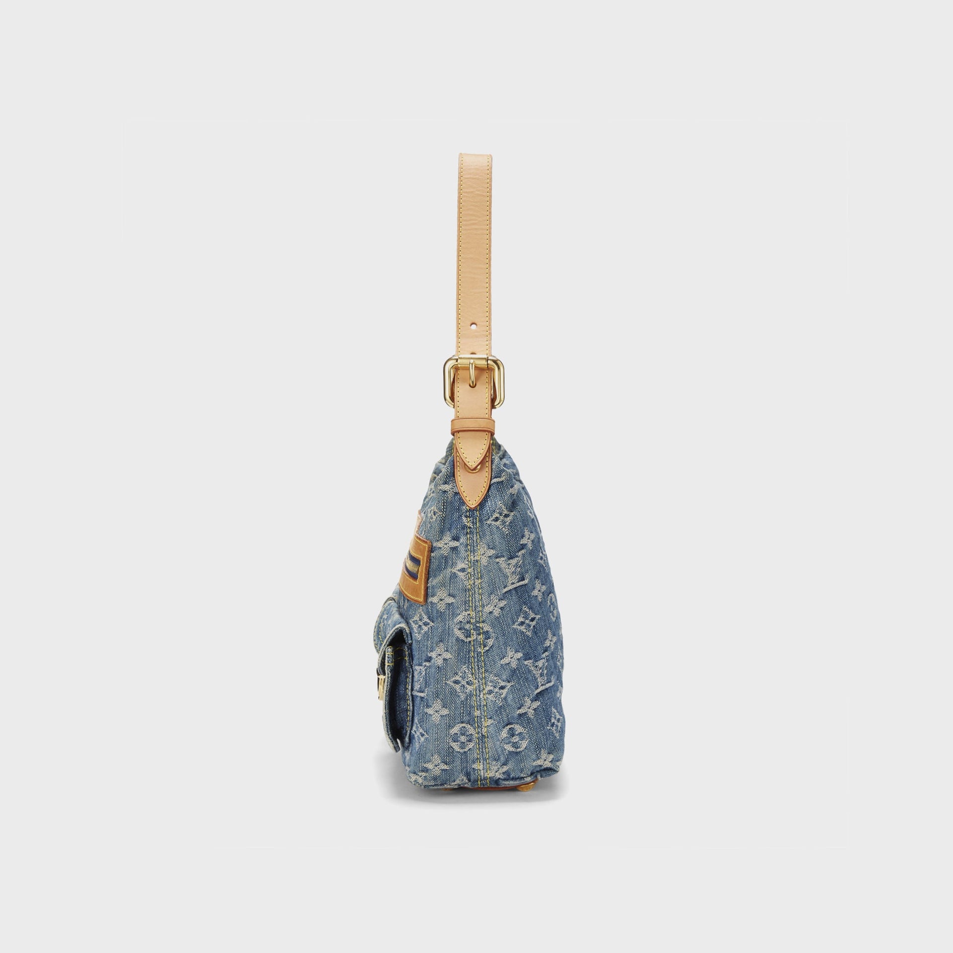 WGACA Louis Vuitton Denim Baggy Pm in Blue