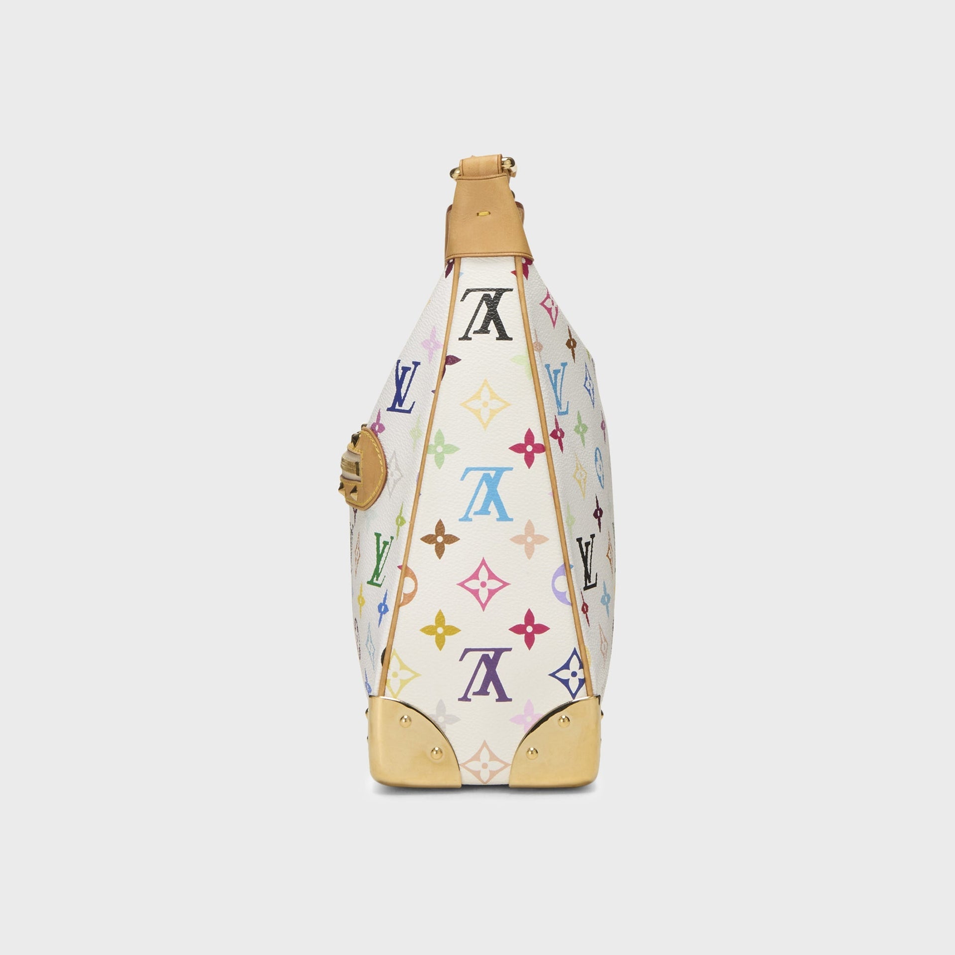 WGACA Takashi Murakami x Louis Vuitton White Monogram Multicore Boulogne in White