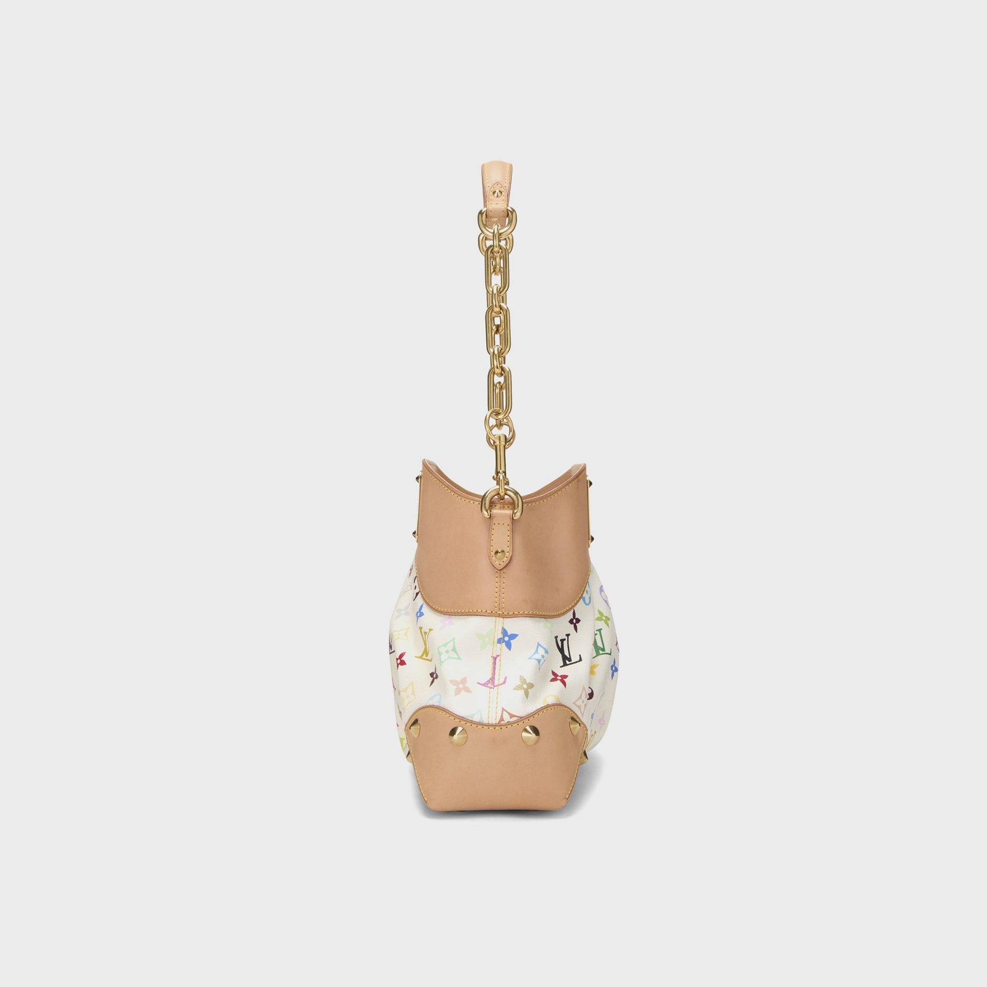 WGACA Takashi Murakami x Louis Vuitton White Monogram Multicolore Judy MM in White