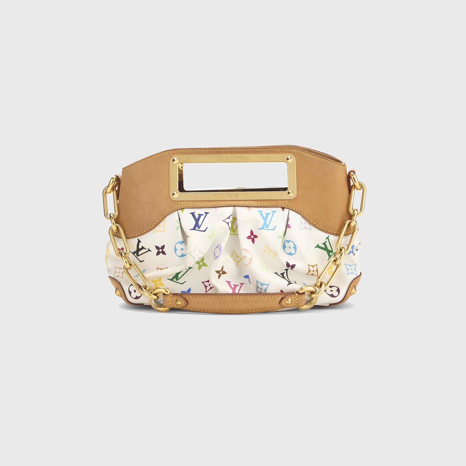 WGACA Louis Vuitton x Takashi Murakami White Monogram Multicolore Judy PM - White / Multi