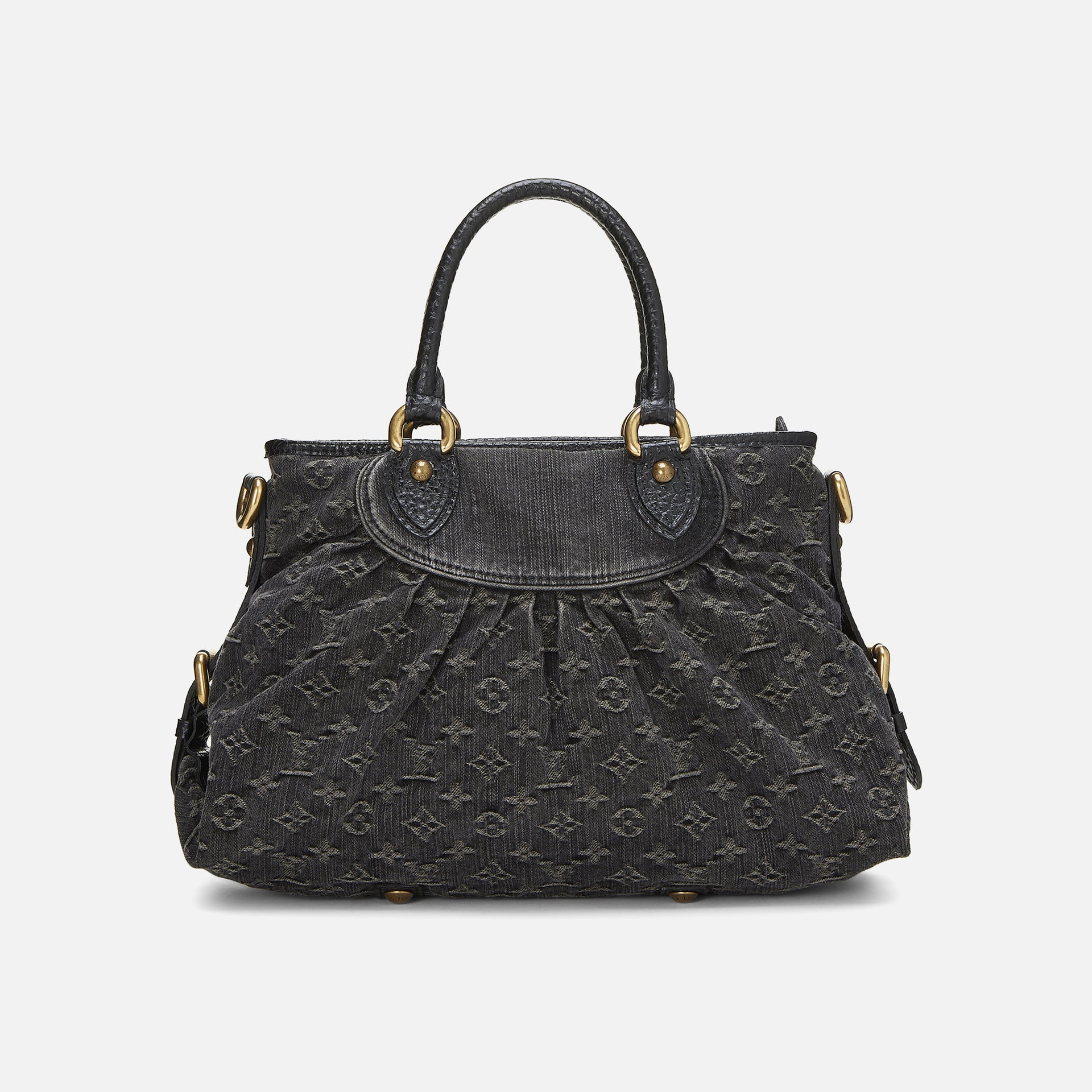 WGACA Louis Vuitton Denim Neocabby MM - Black