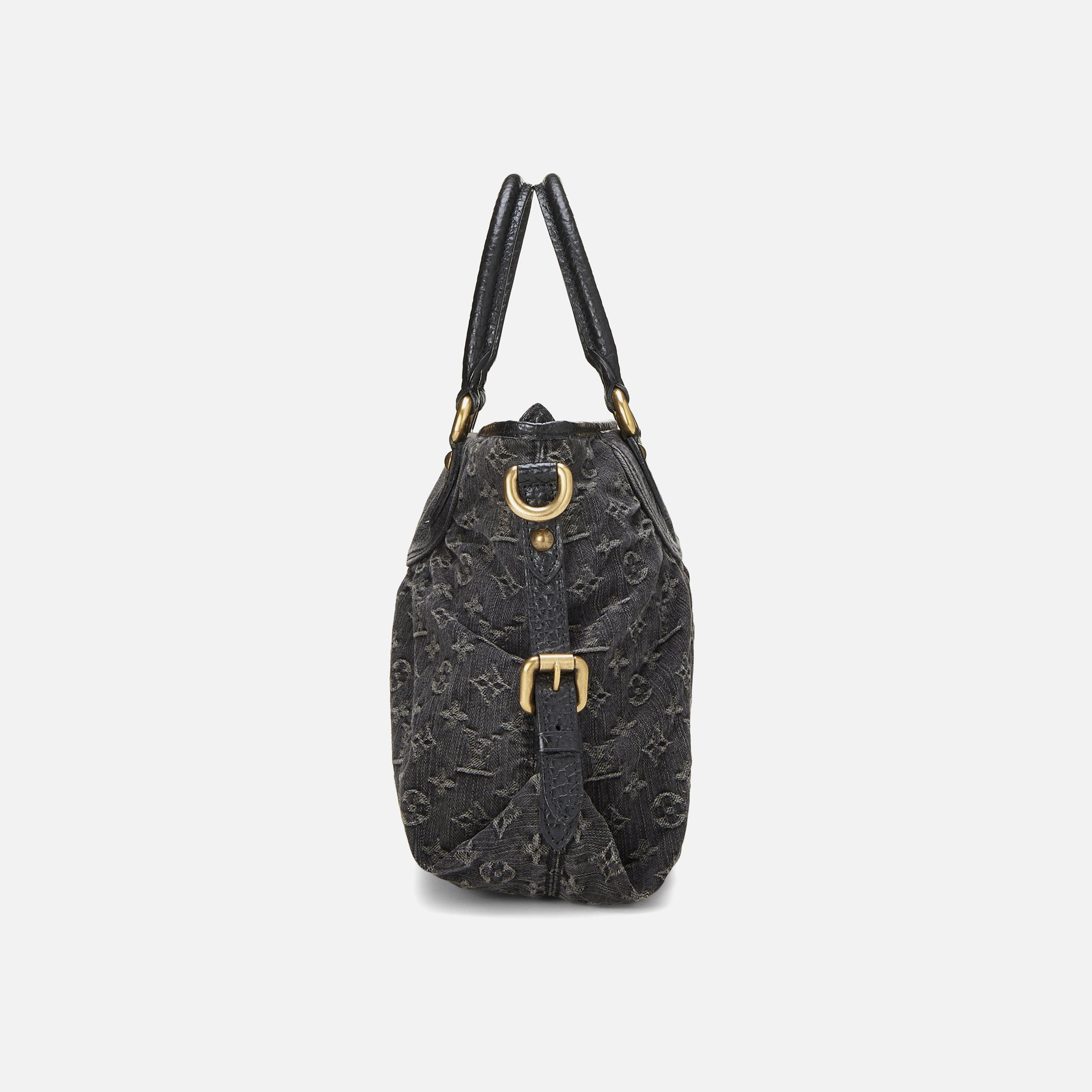 WGACA Louis Vuitton Denim Neocabby MM - Black