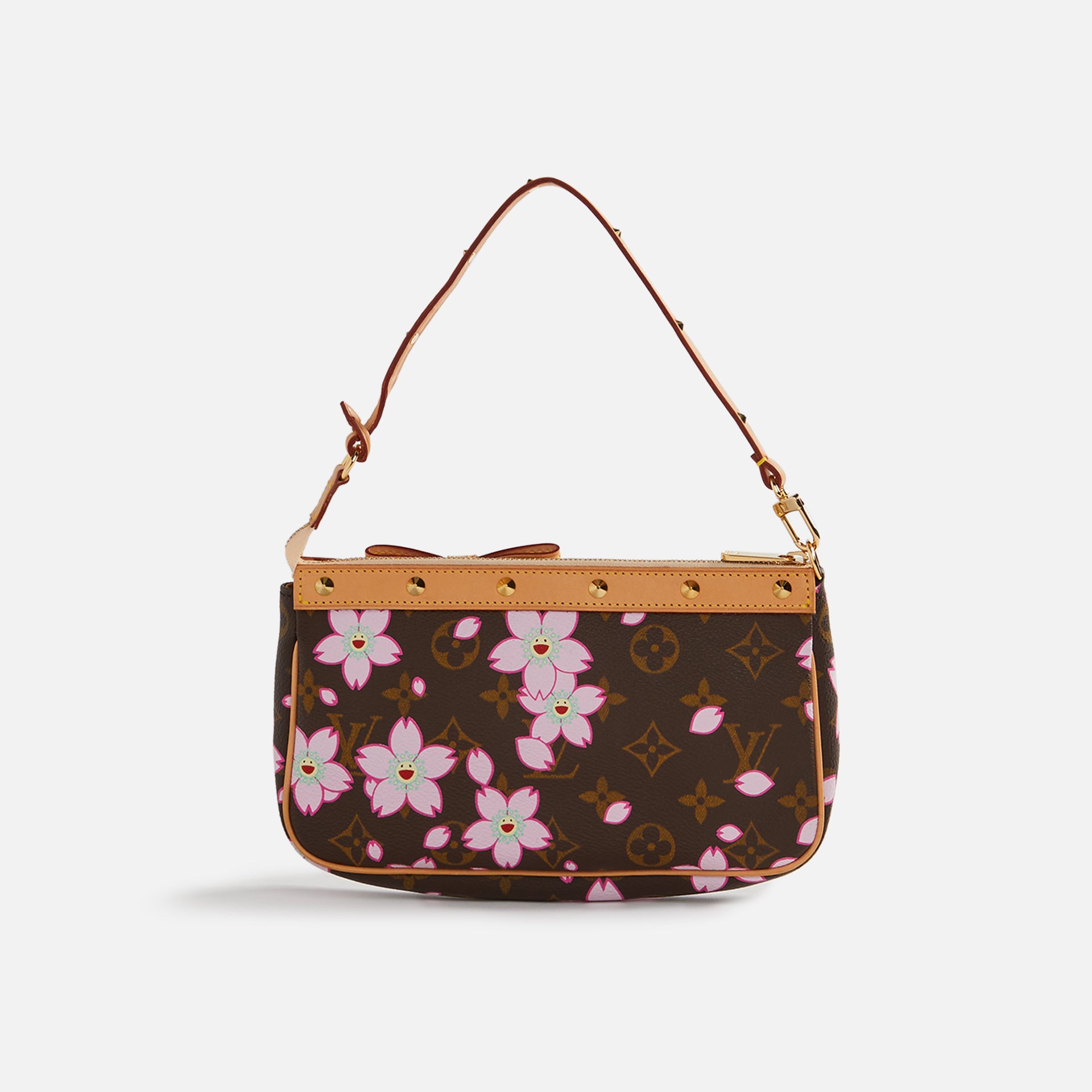 WGACA Louis Vuitton x Takashi Murakami Blossom Pochette - Brown