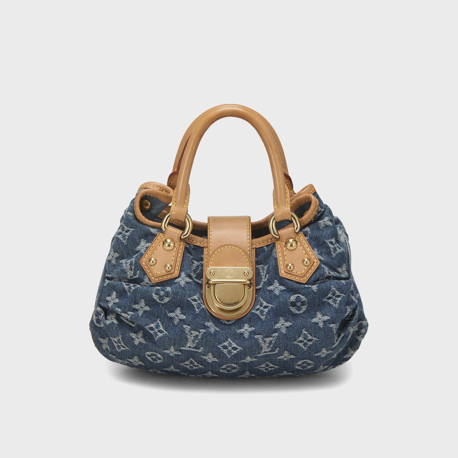 WGACA Louis Vuitton Denim Pleaty Bag - Blue