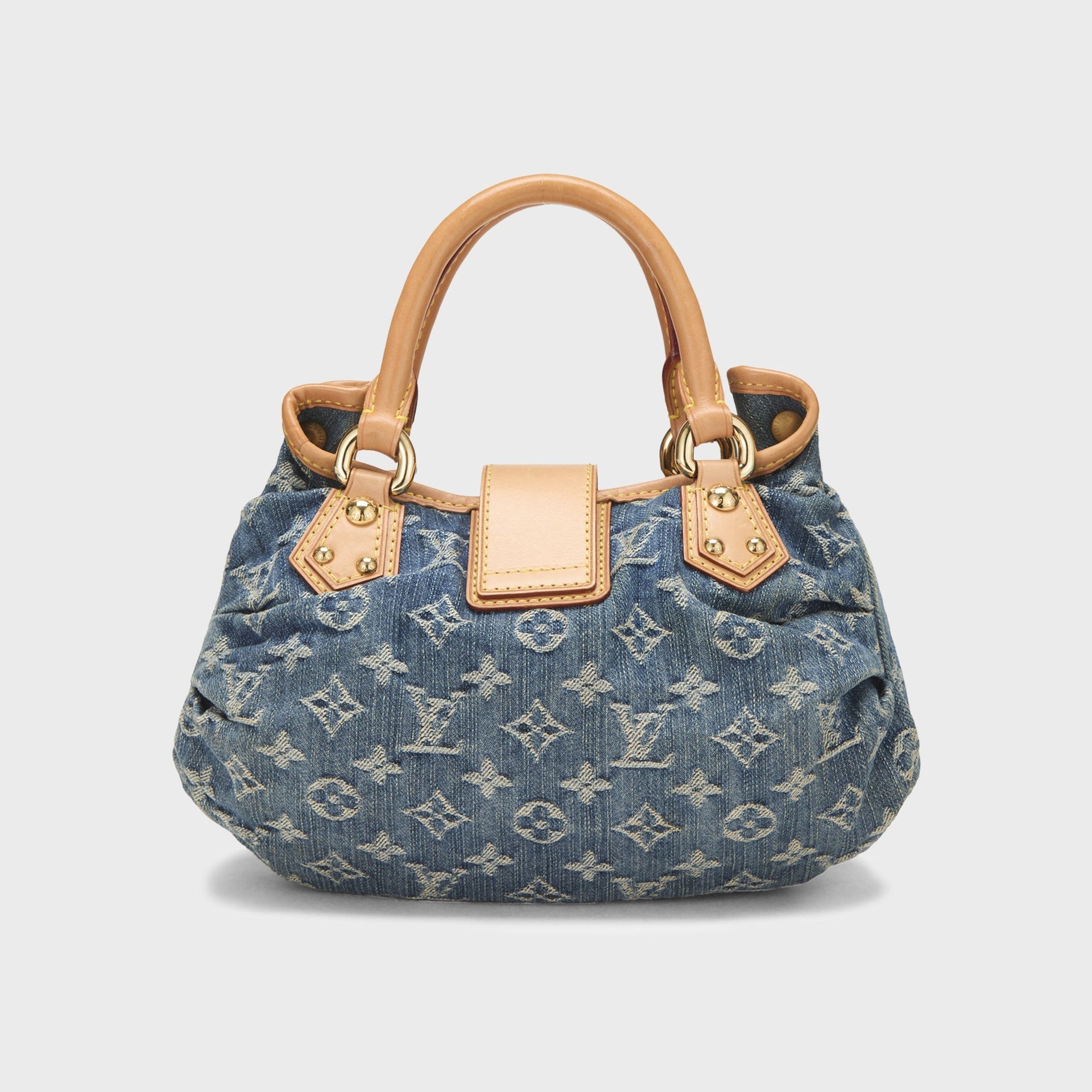WGACA Louis Vuitton Monogram Denim Pleaty Bag - Blue