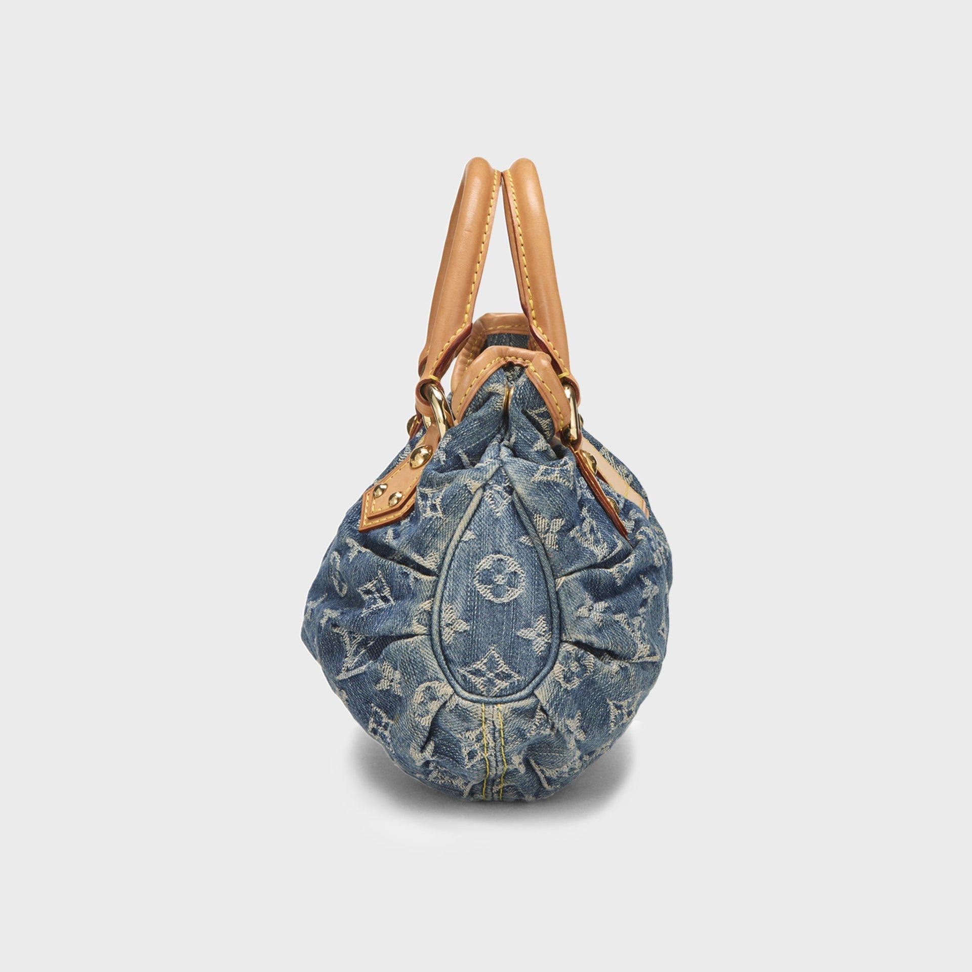 WGACA Louis Vuitton Monogram Denim Pleaty Bag - Blue