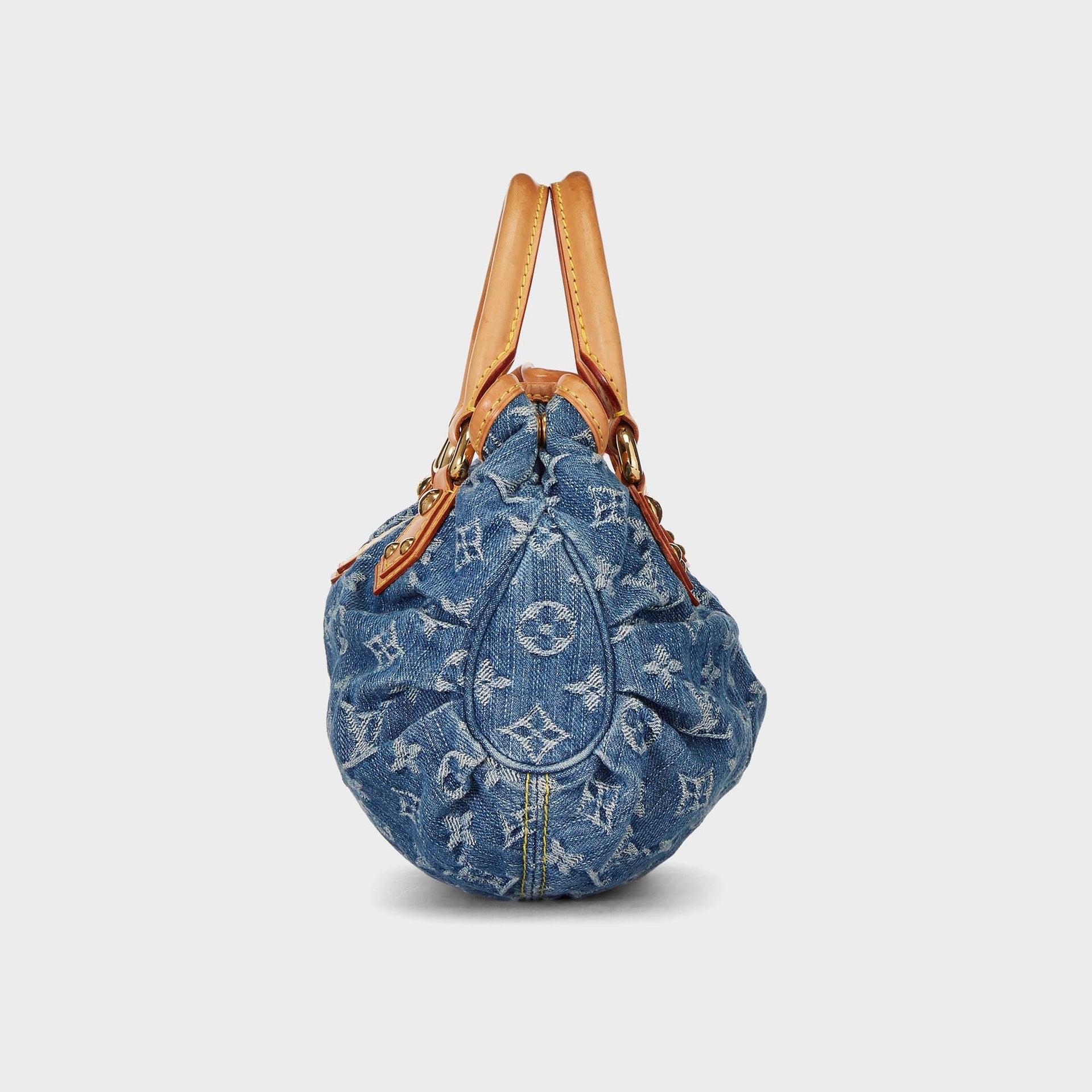 WGACA Louis Vuitton Monogram Denim Pleaty Handbag - Denim