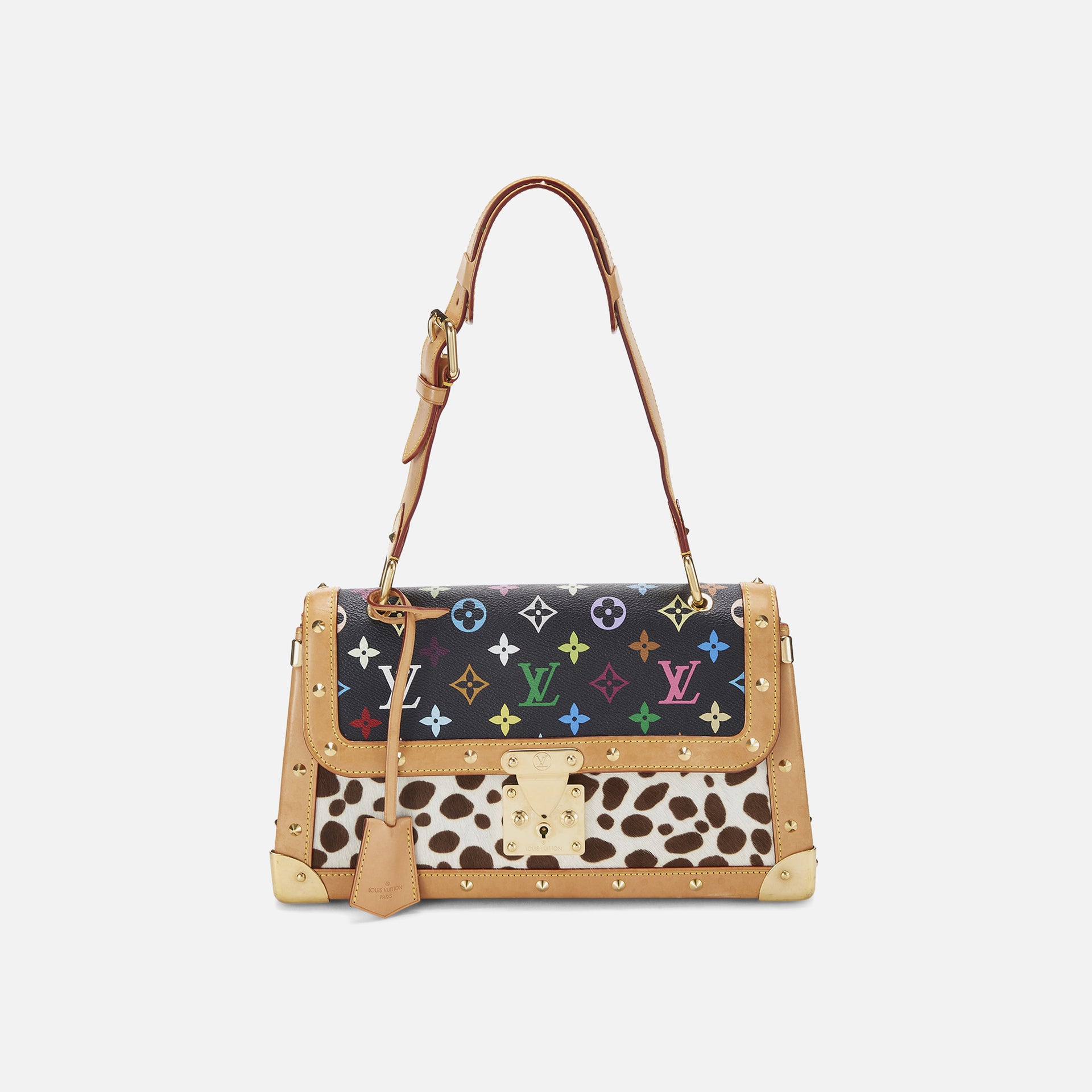 WGACA Louis Vuitton Canvas Dalmatian Sacrabat Bag - Black Multi