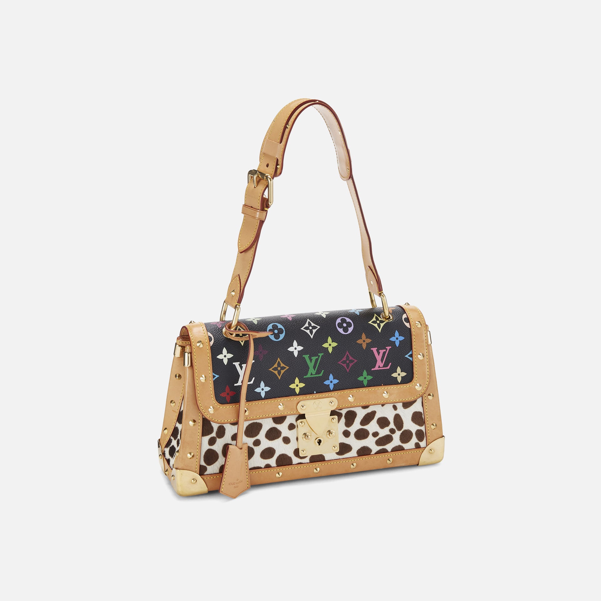 WGACA Louis Vuitton Canvas Dalmatian Sacrabat Bag - Black Multi