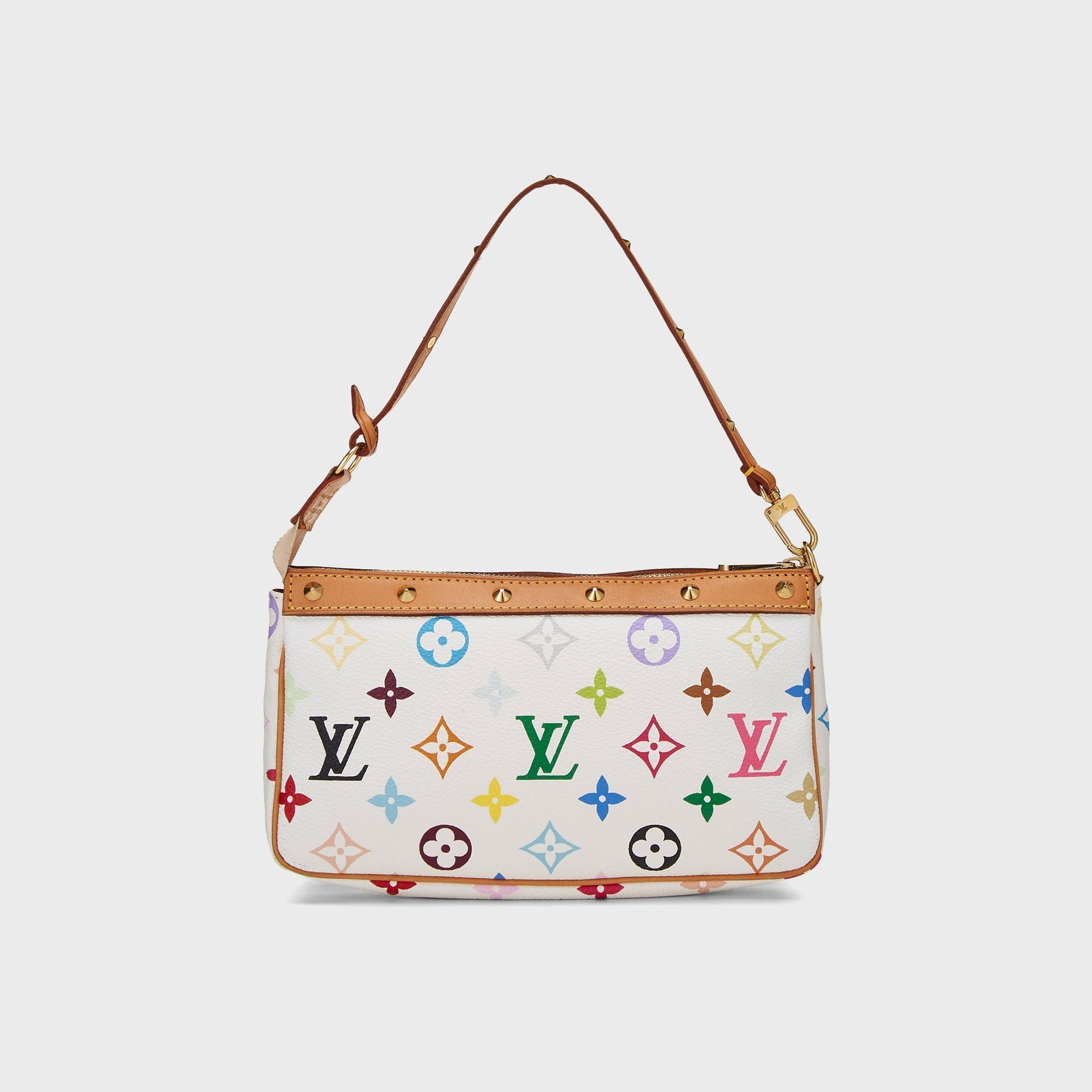 WGACA Louis Vuitton x Takashi Murakami Pochette Accessoires V2 Bag - White / Multi
