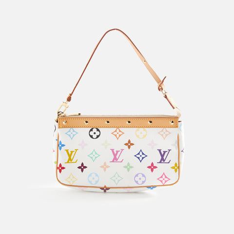 WGACA Louis Vuitton Pochette - White / Multi