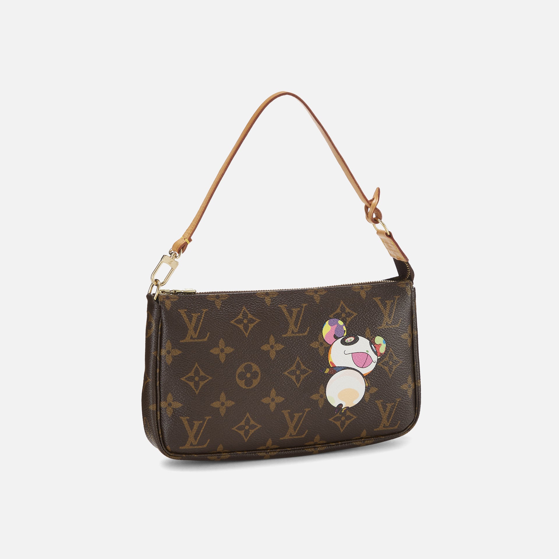 WGACA Louis Vuitton Murakami Panda Pochette - Brown