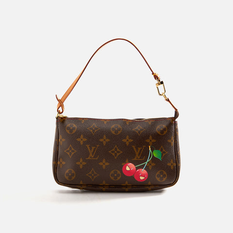 WGACA Louis Vuitton x Takashi Murakami Cherry Coin Purse Chain - Brown –  Kith